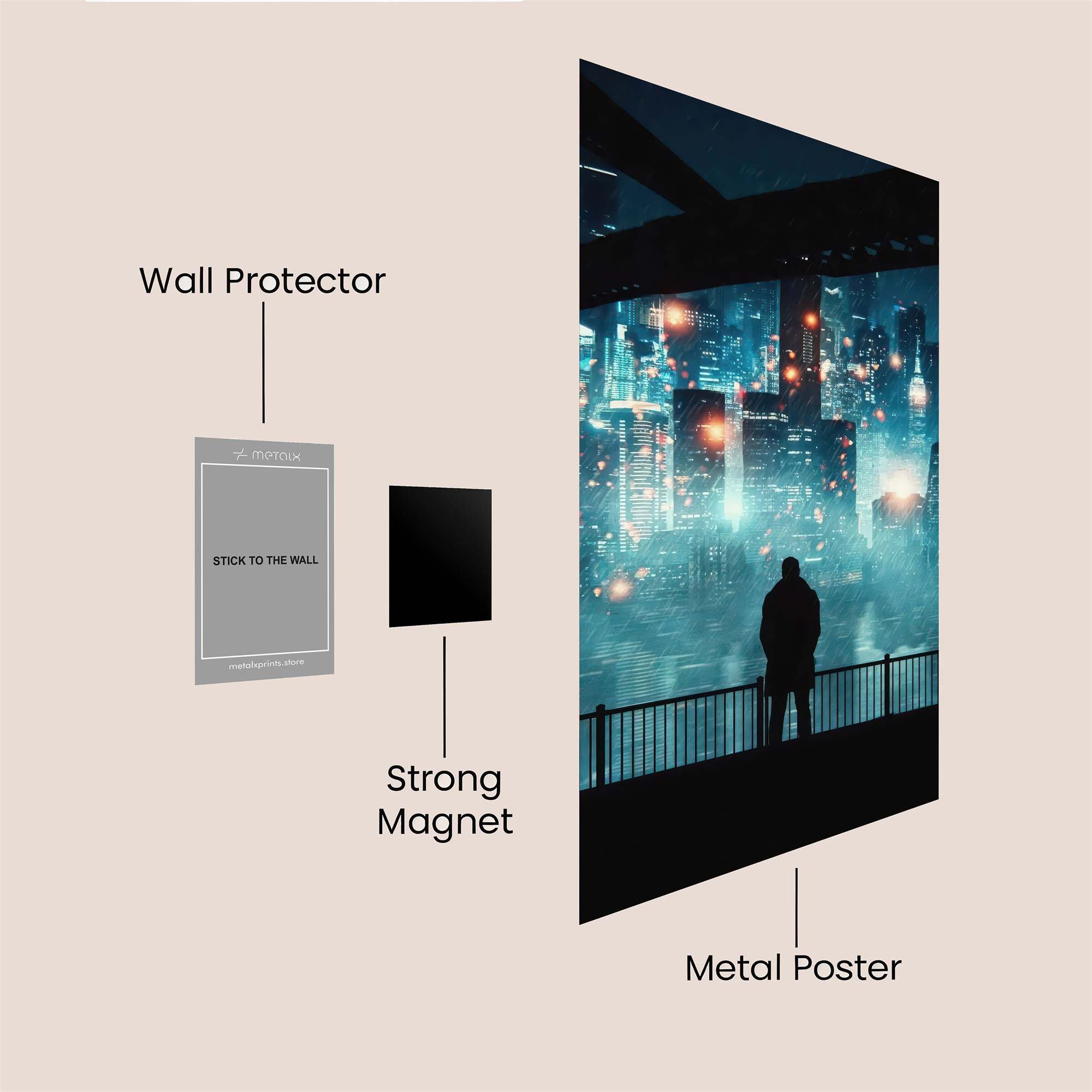 Urban Reverie Safe Wall Magnetic / M