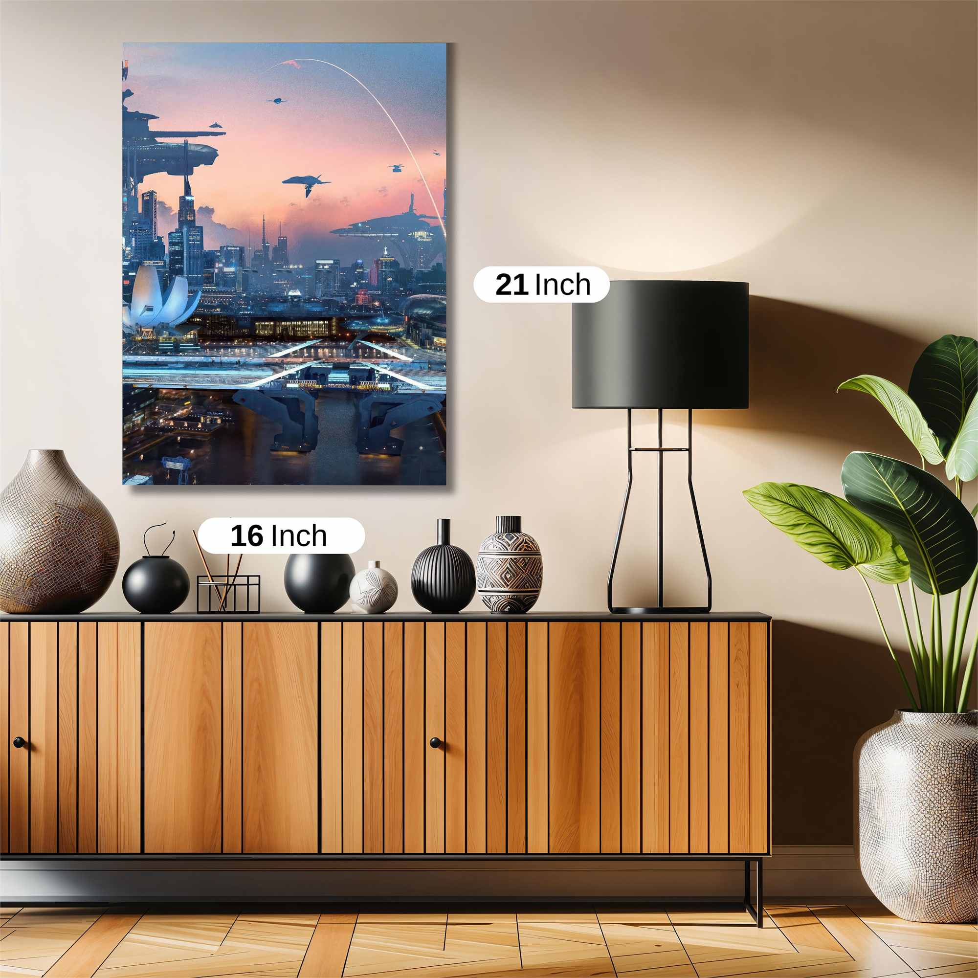 Futuristic Horizon Safe Wall Magnetic / M