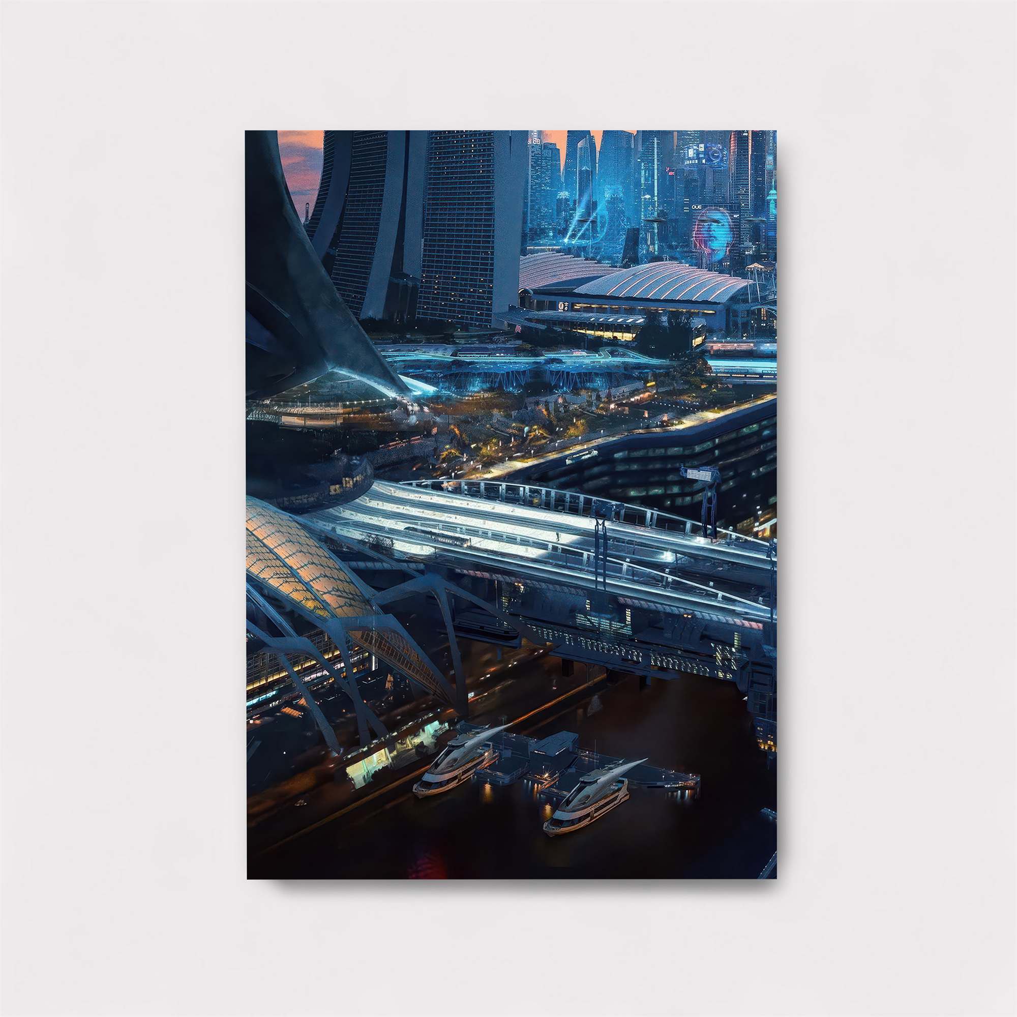 Futuristic Serenity Safe Wall Magnetic / M