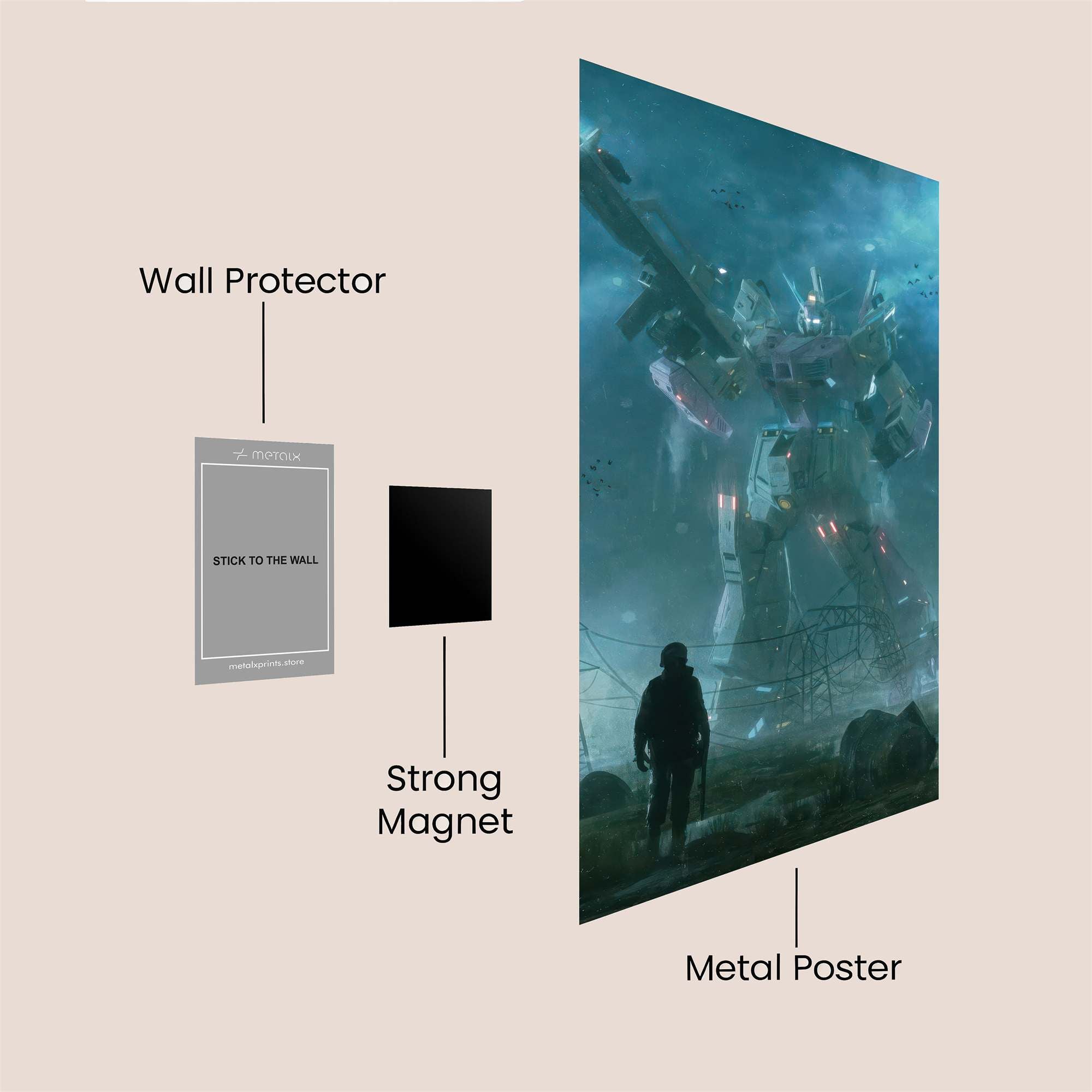 Mecha Awakening Safe Wall Magnetic / M