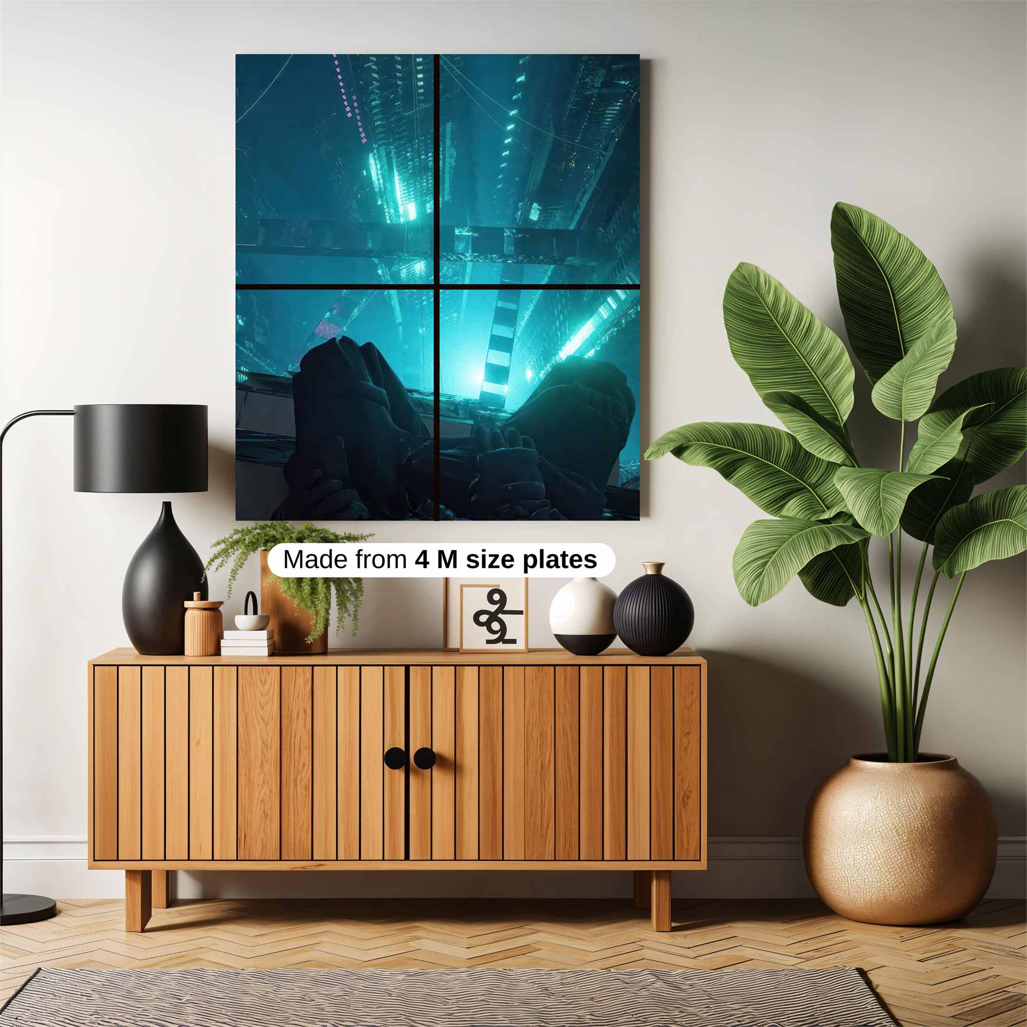 Neon Dreamscape Safe Wall Magnetic / M