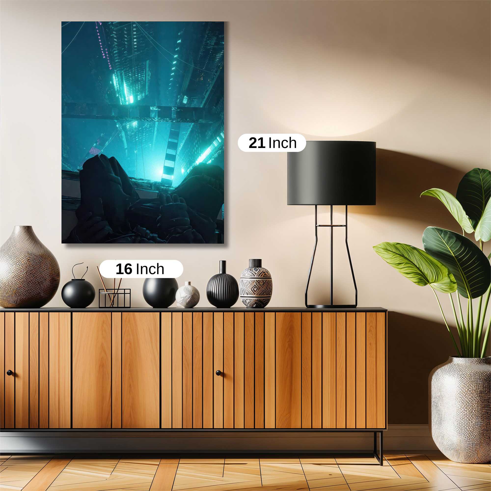 Neon Dreamscape Safe Wall Magnetic / M