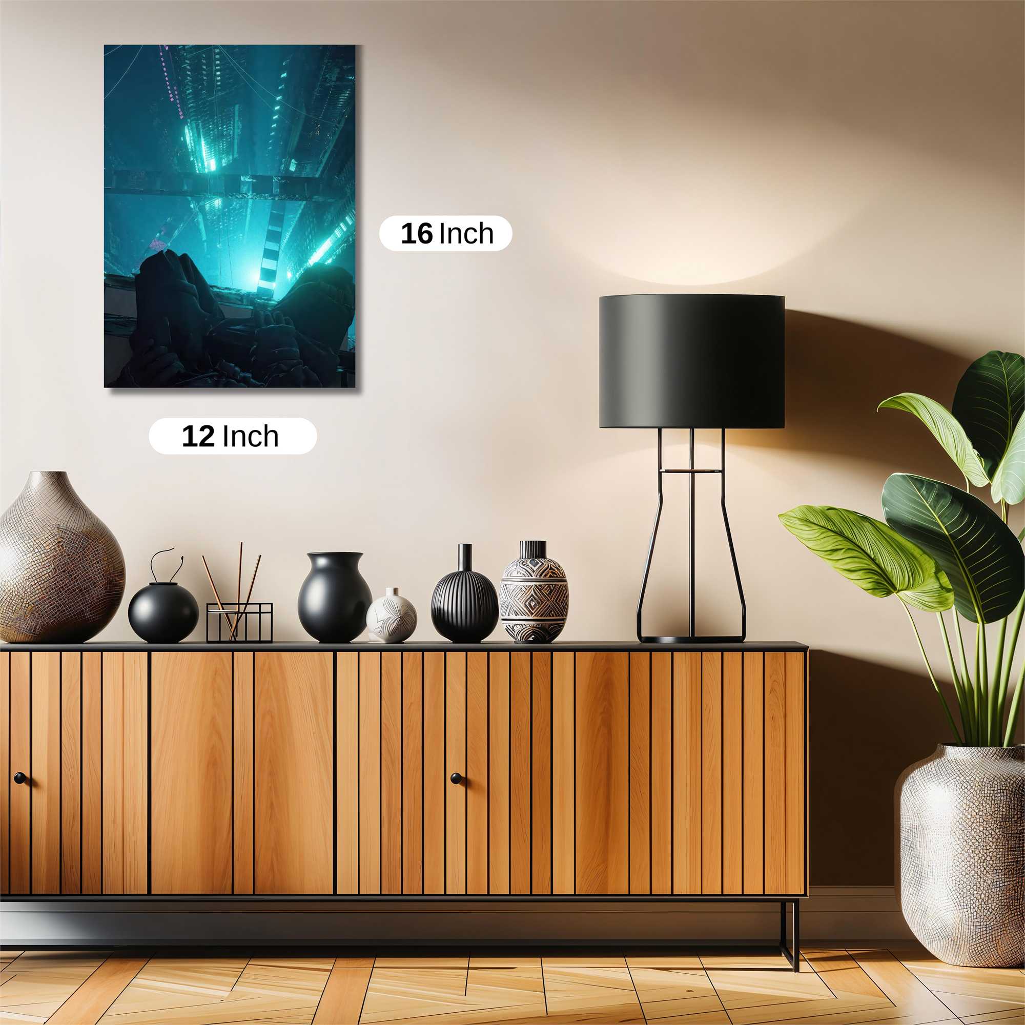 Neon Dreamscape Safe Wall Magnetic / M