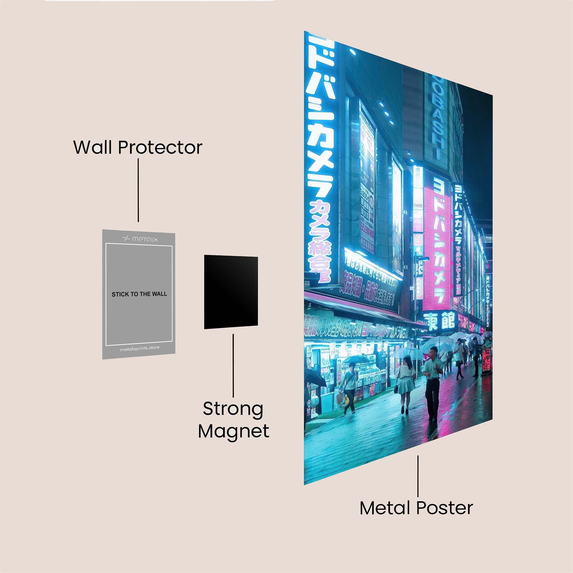 Neon Serenity Safe Wall Magnetic / M