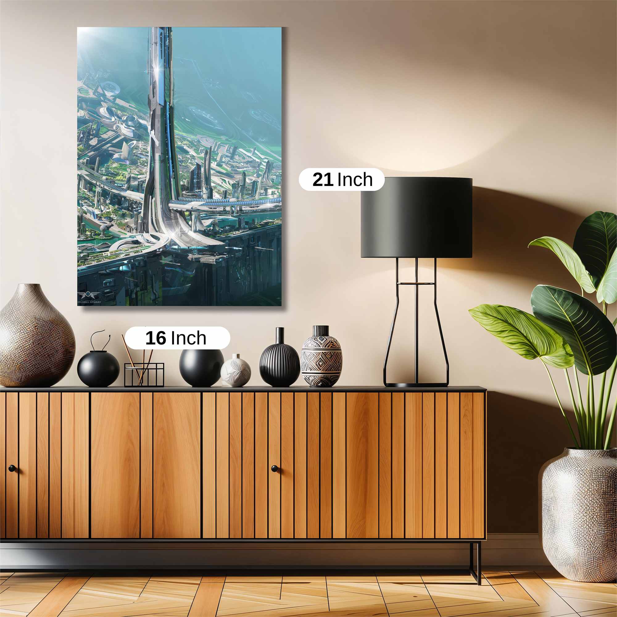 Futuristic Ascension Safe Wall Magnetic / M