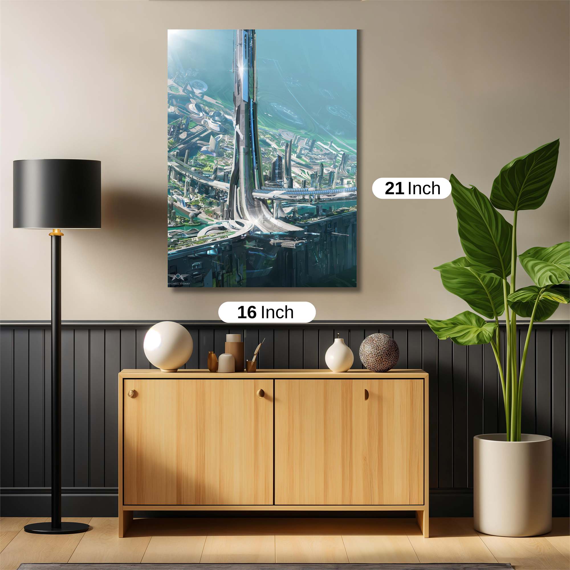 Futuristic Ascension Safe Wall Magnetic / M