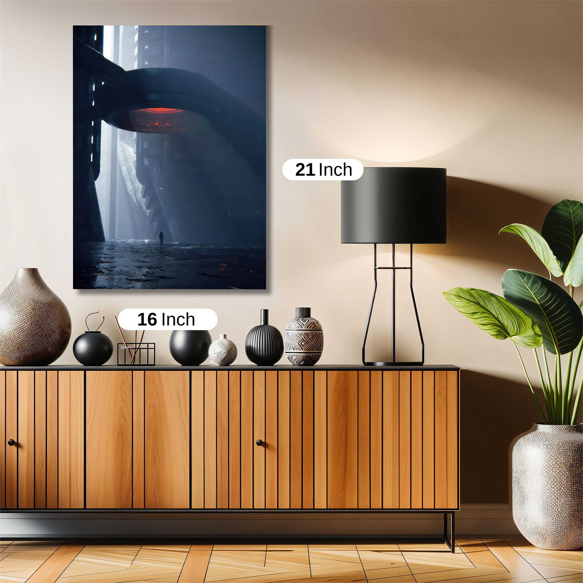 Futuristic Solitude Safe Wall Magnetic / M