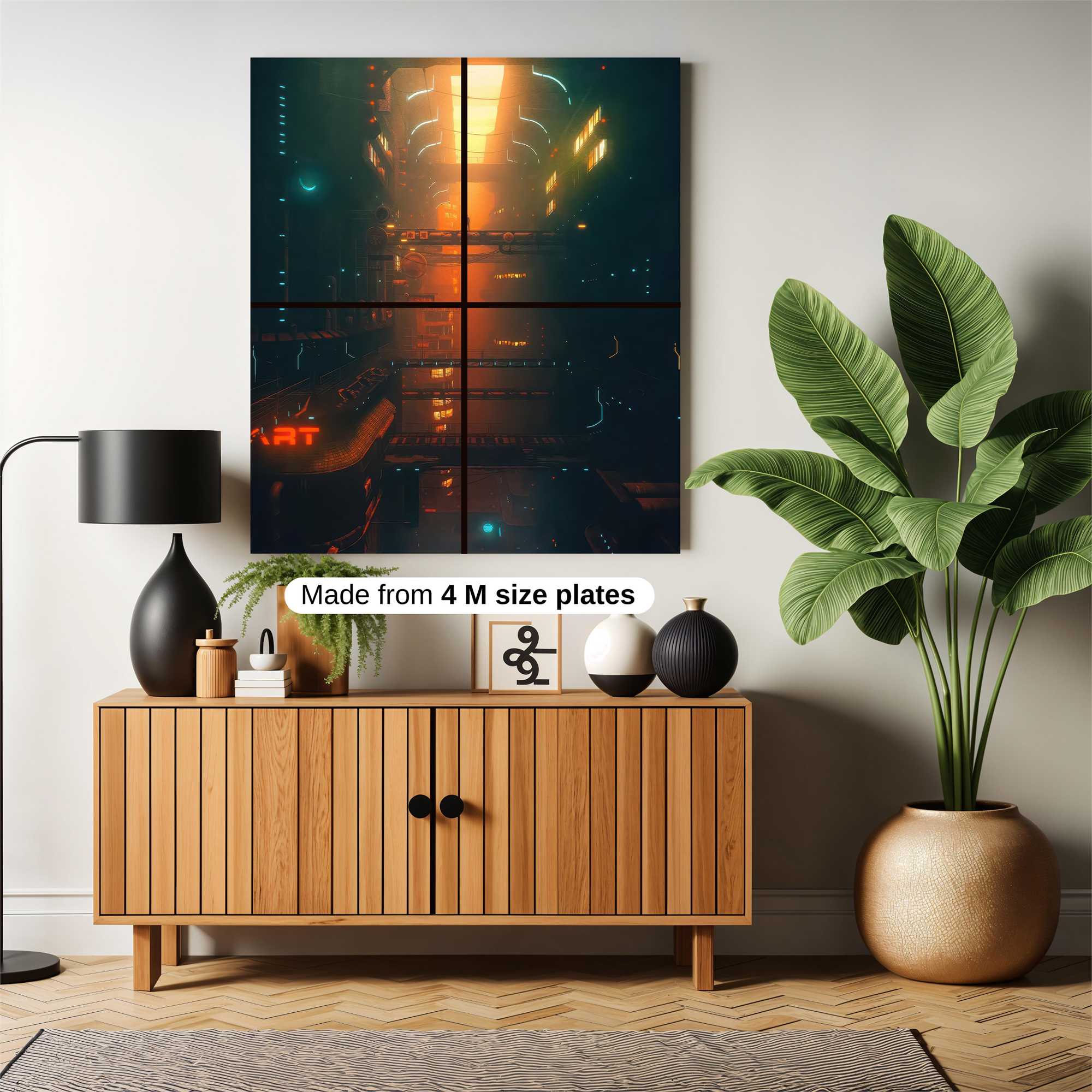 Futuristic Solitude Safe Wall Magnetic / M