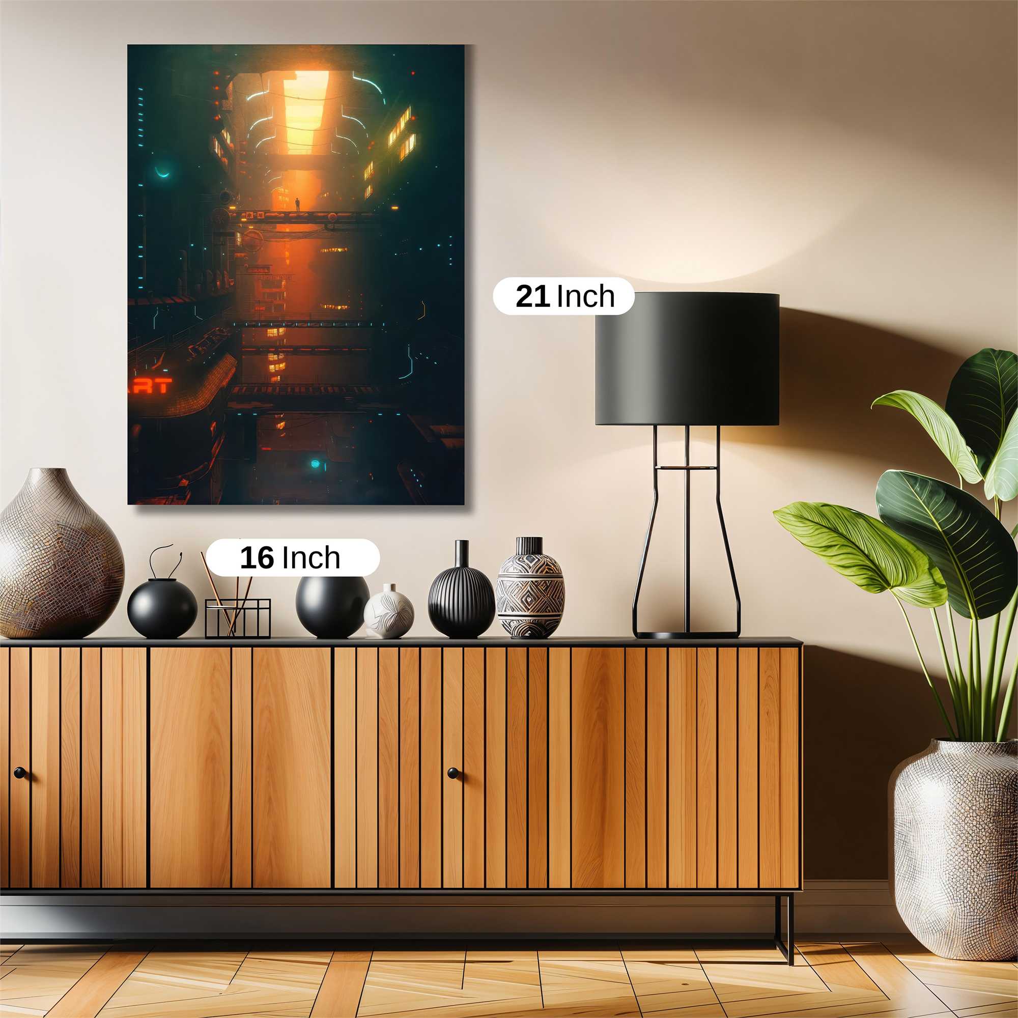 Futuristic Solitude Safe Wall Magnetic / M