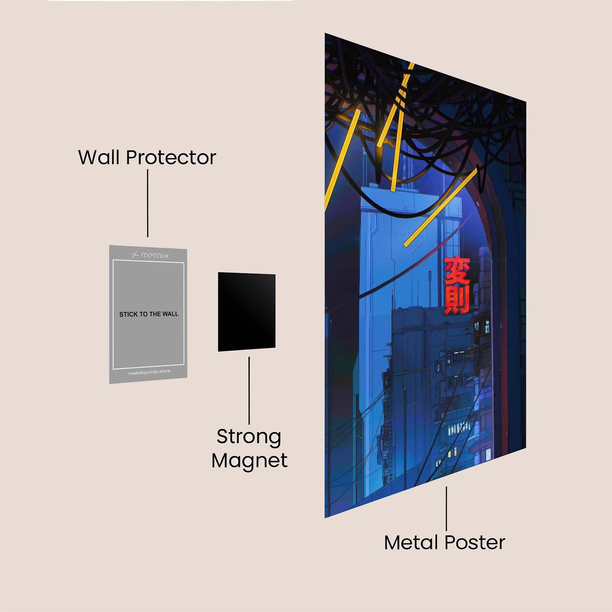 Cyber Dreamscape Safe Wall Magnetic / M