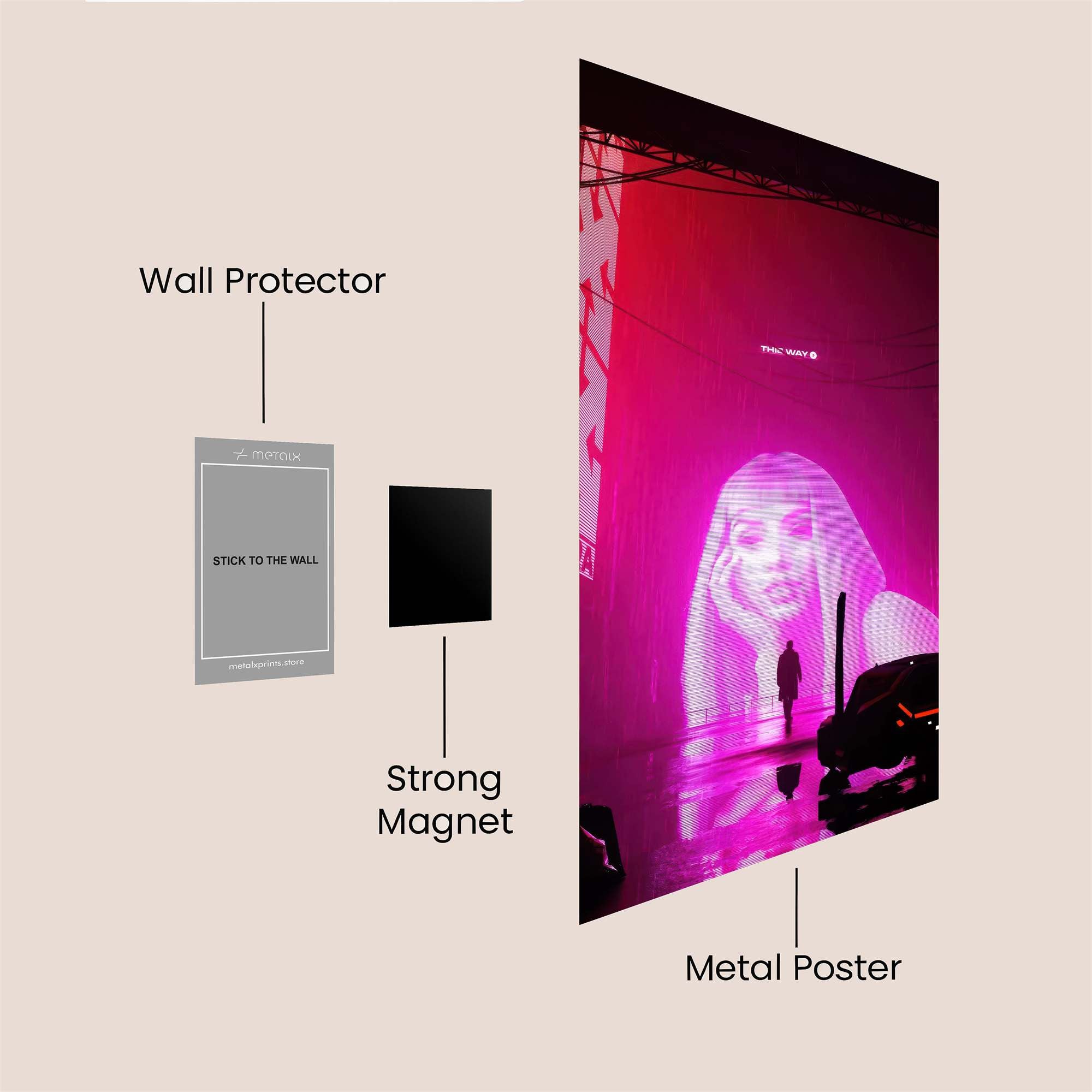 Neon Reverie Safe Wall Magnetic / M