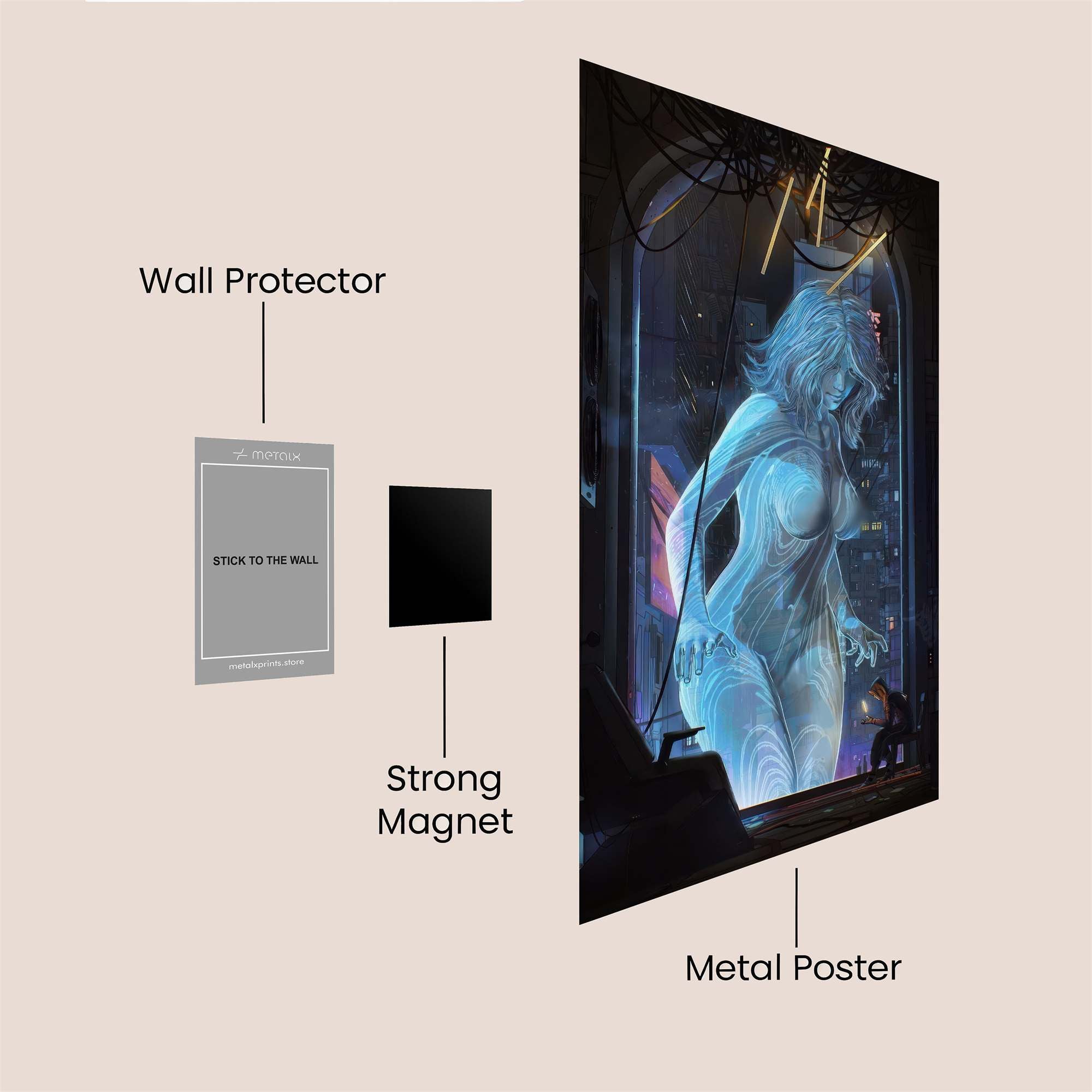 Holographic Awe Safe Wall Magnetic / M