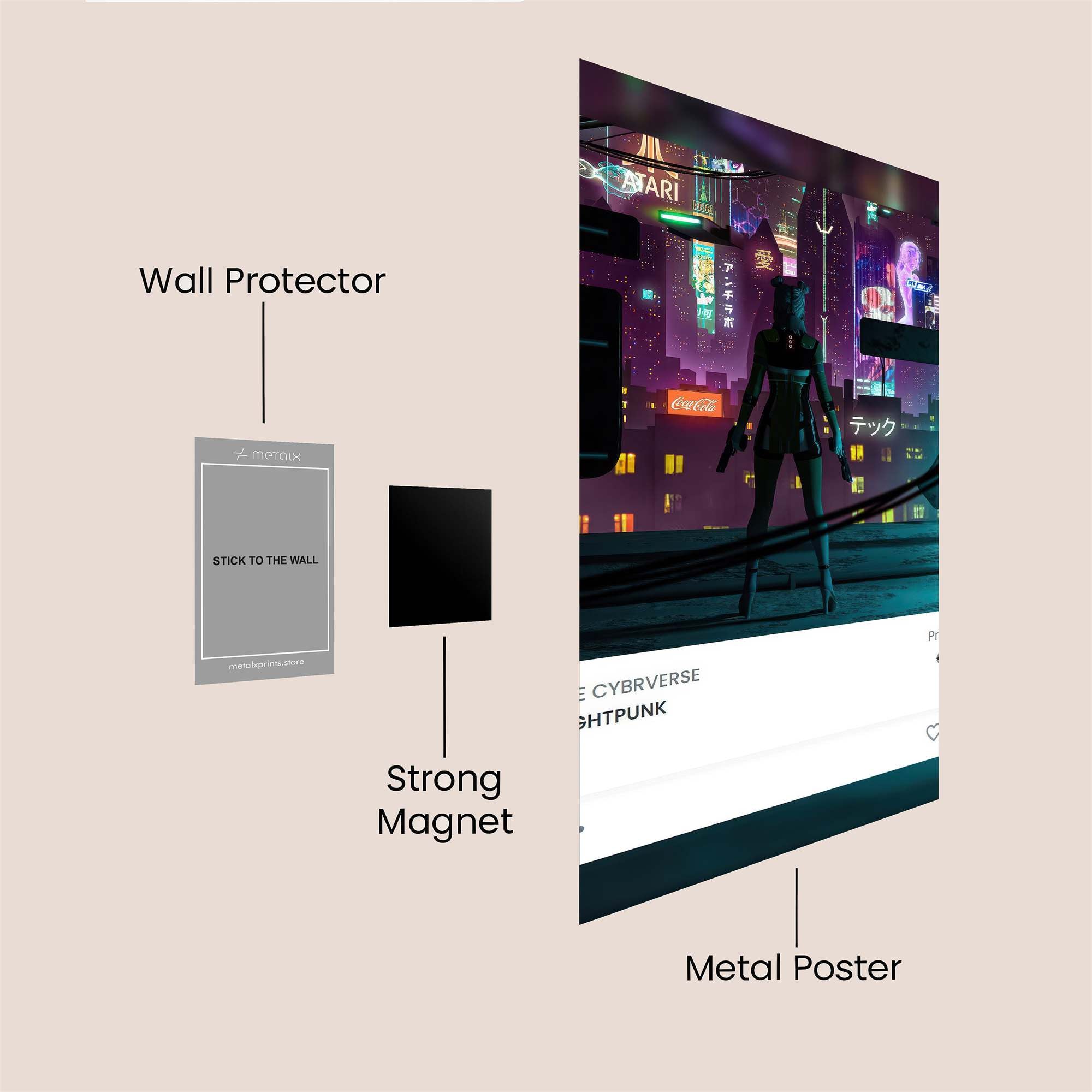 Neon Reverie Safe Wall Magnetic / M