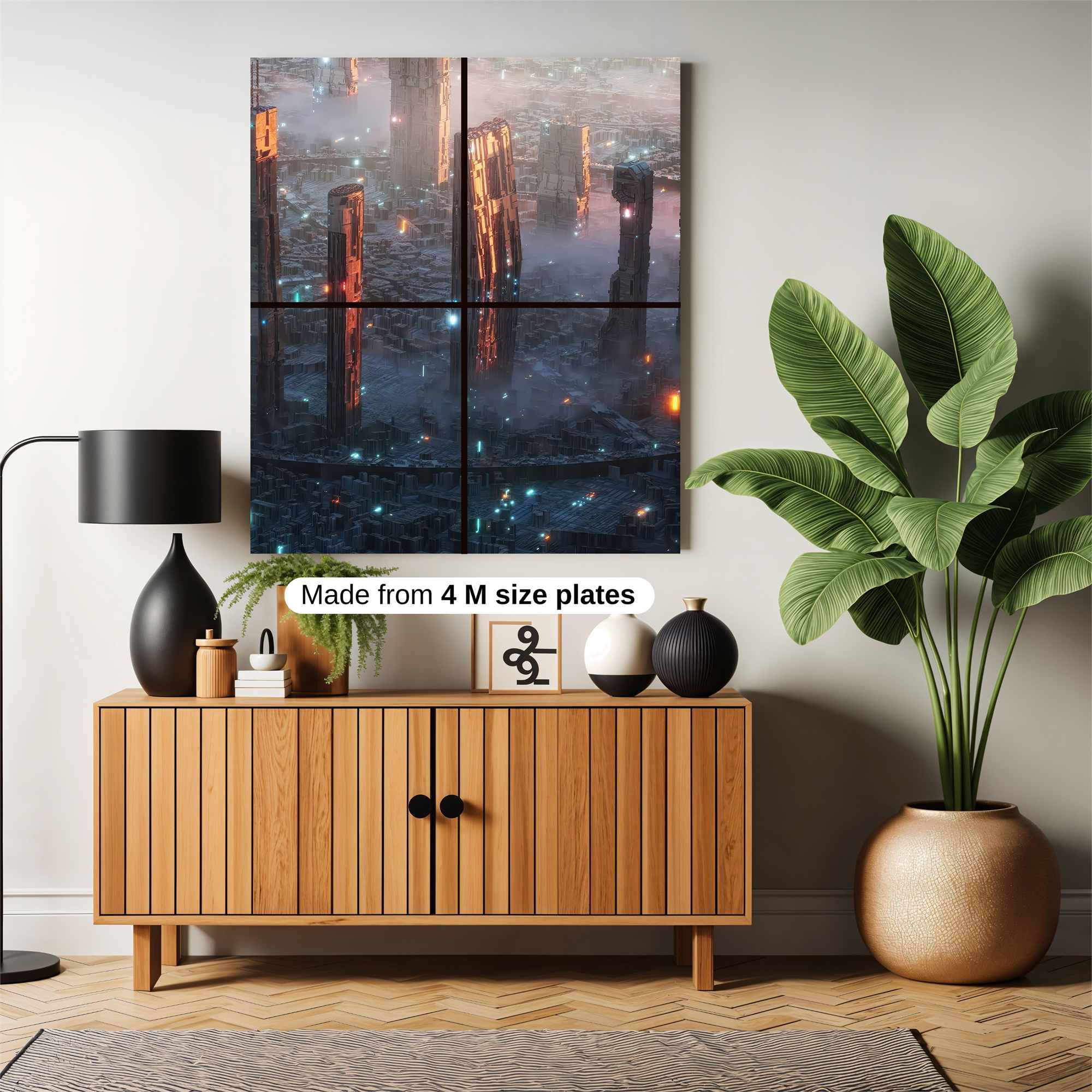 Futuristic Dreamscape Safe Wall Magnetic / M