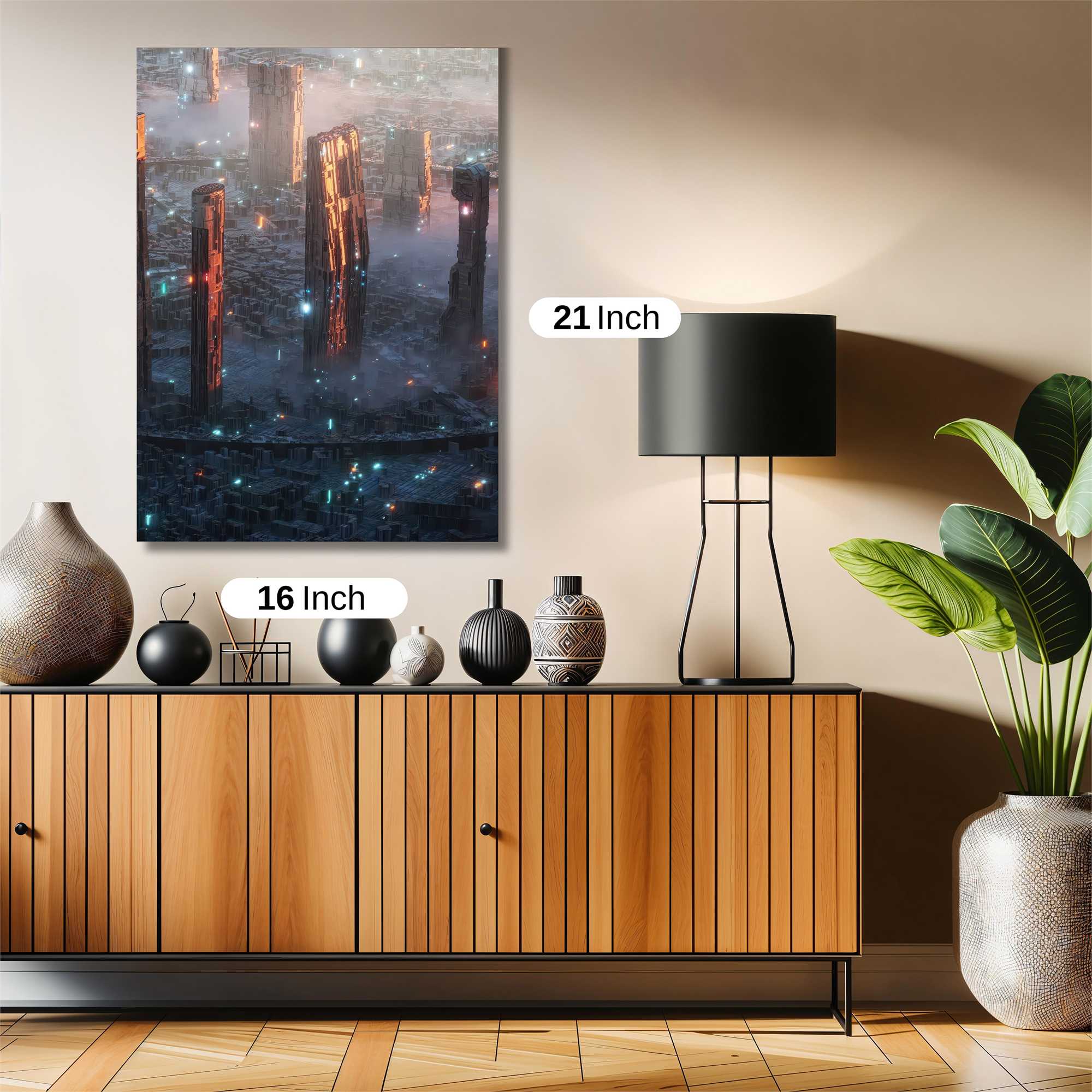 Futuristic Dreamscape Safe Wall Magnetic / M