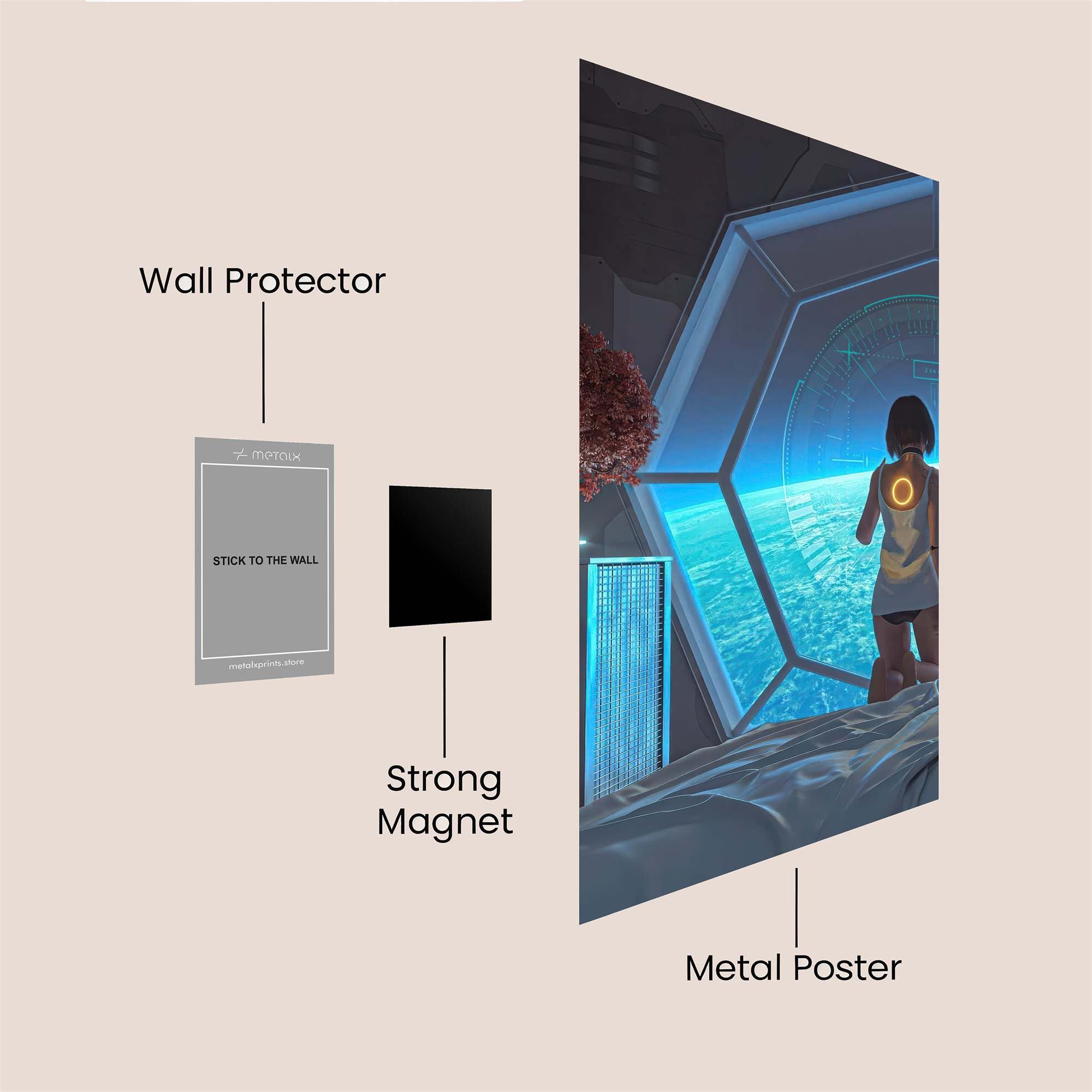 Future Serenity Safe Wall Magnetic / M