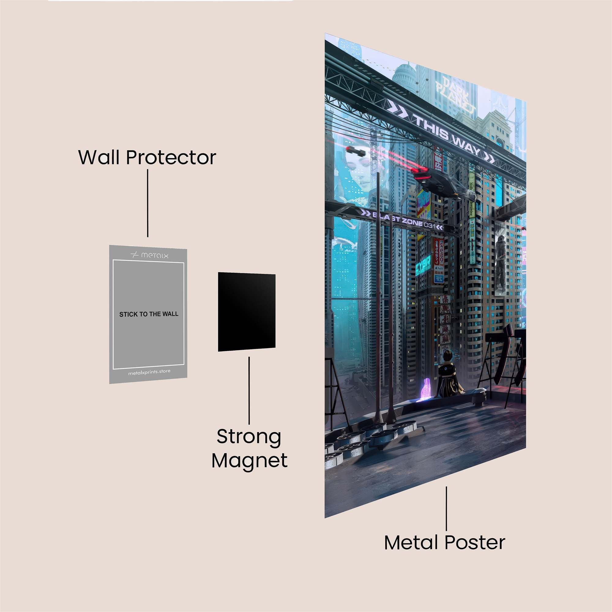 Neon Odyssey Safe Wall Magnetic / M