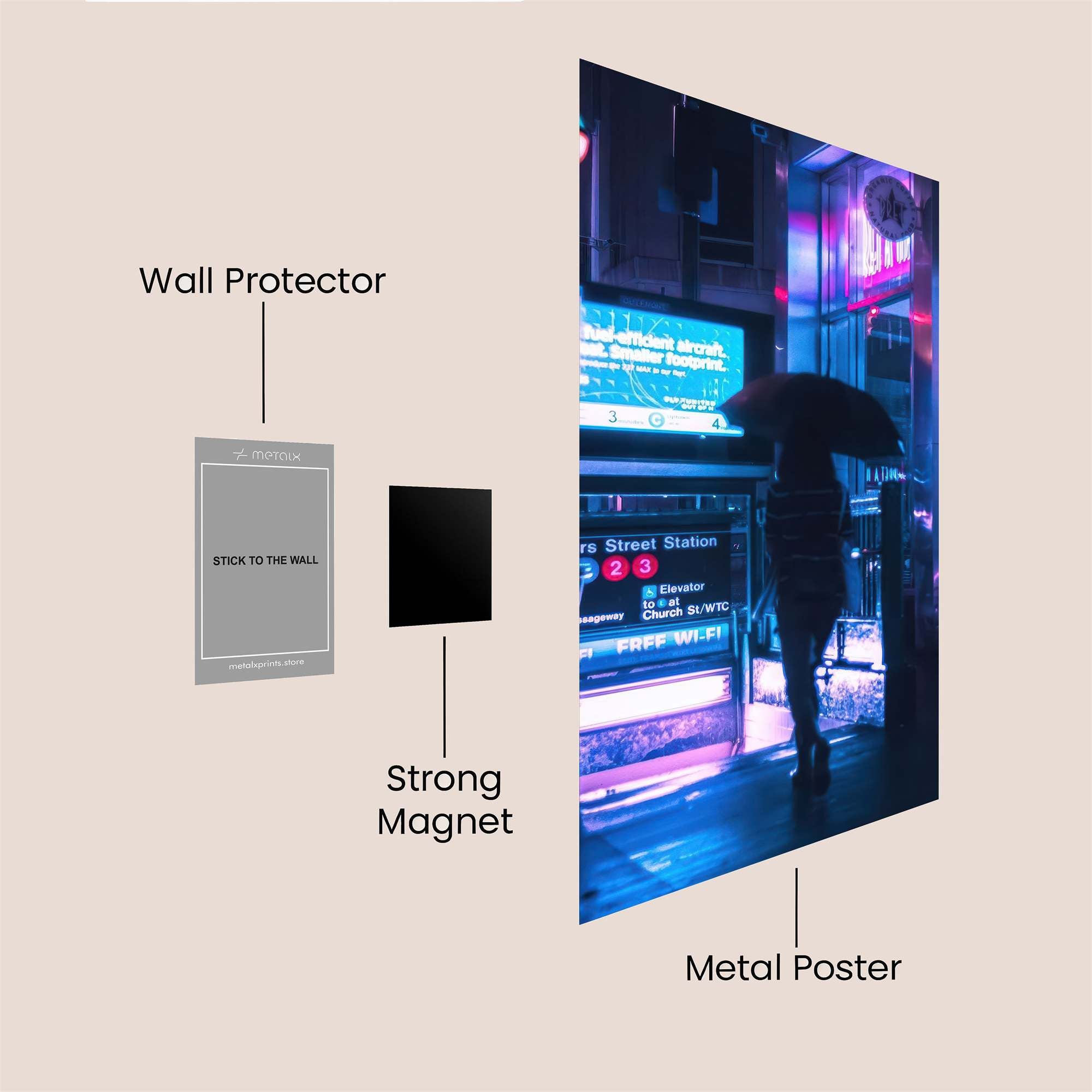 Neon Journey Safe Wall Magnetic / M