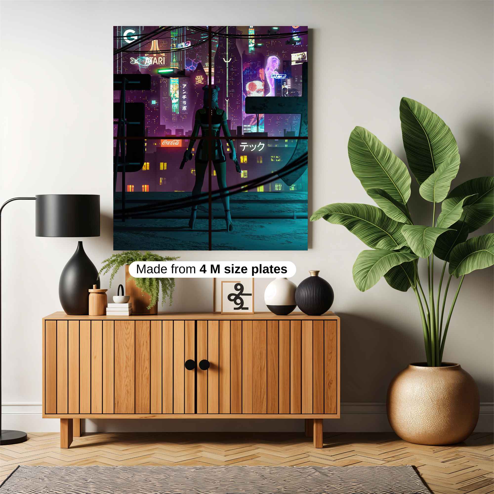 Neon Sentinel Safe Wall Magnetic / M