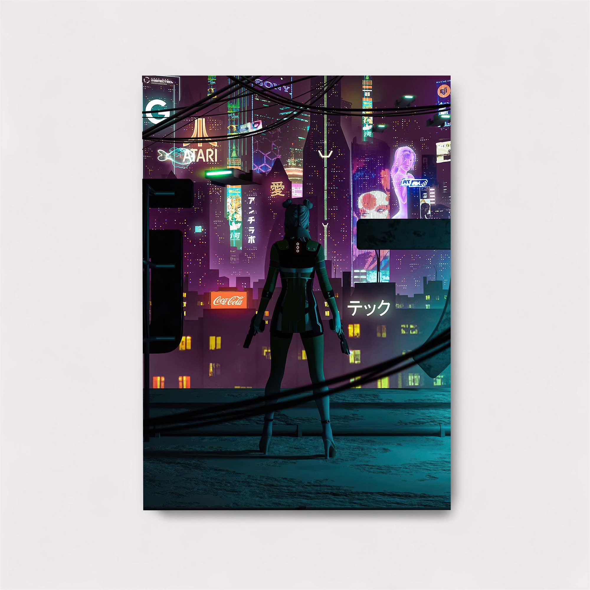 Neon Sentinel Safe Wall Magnetic / M