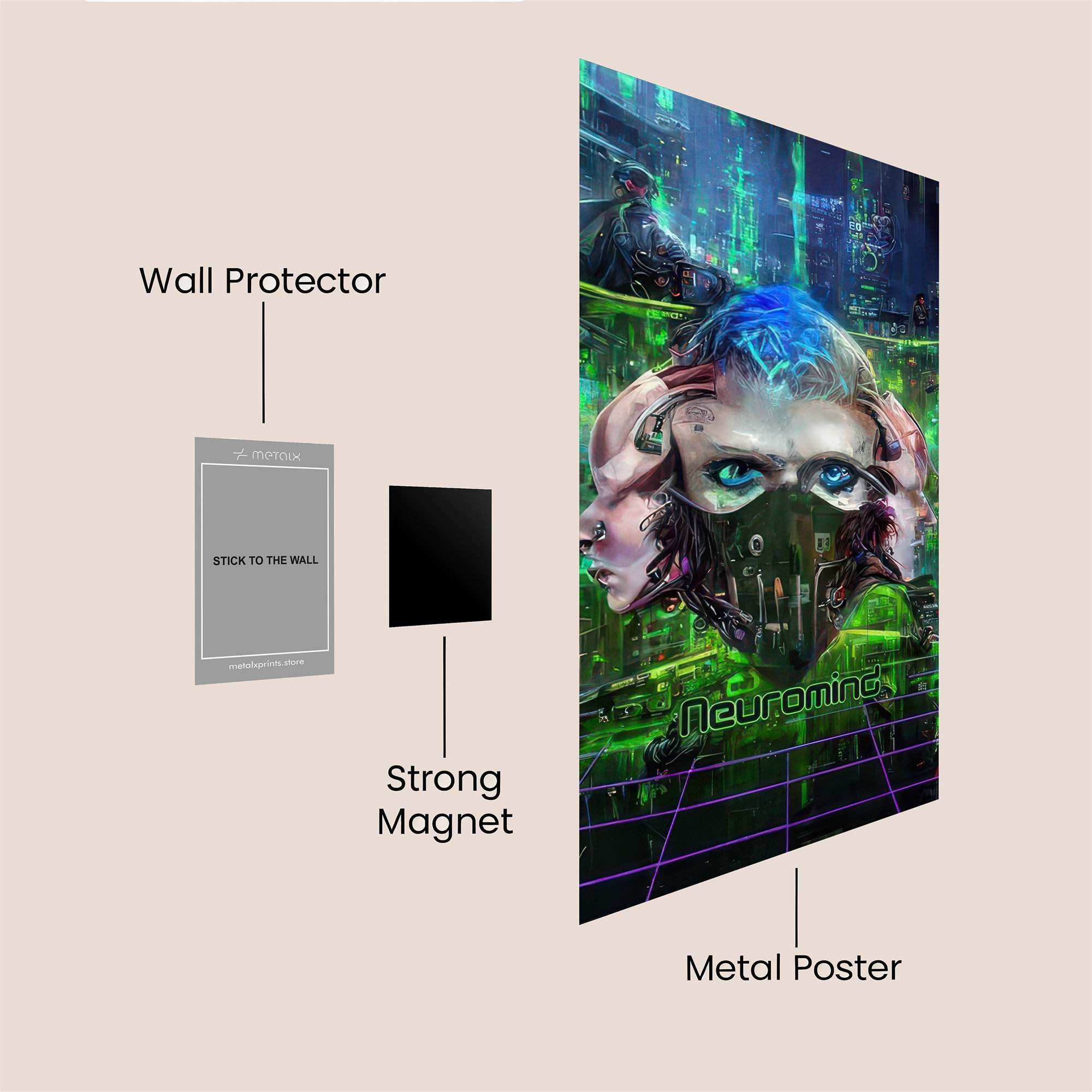 Neon Odyssey Safe Wall Magnetic / M