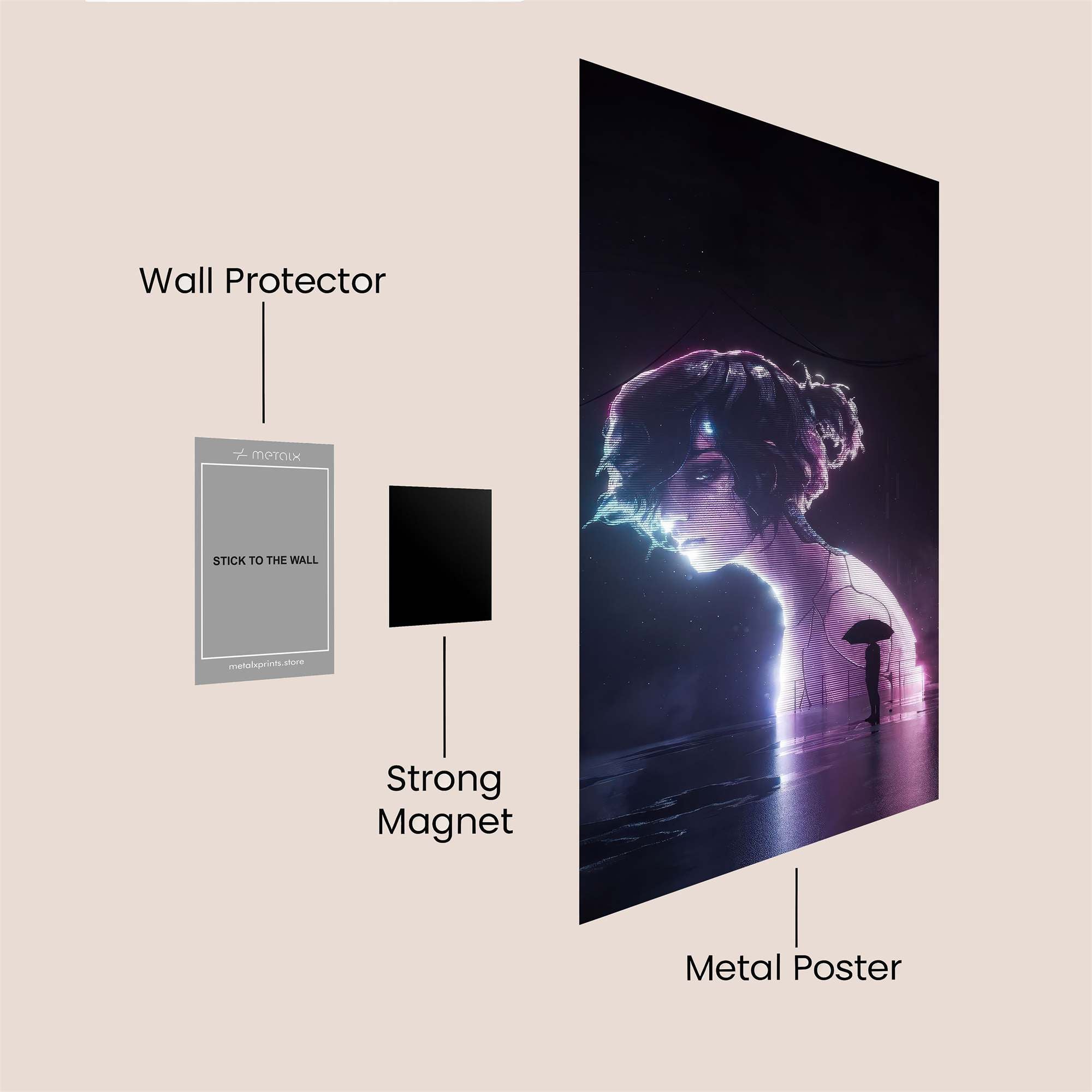 Digital Reverie Safe Wall Magnetic / M