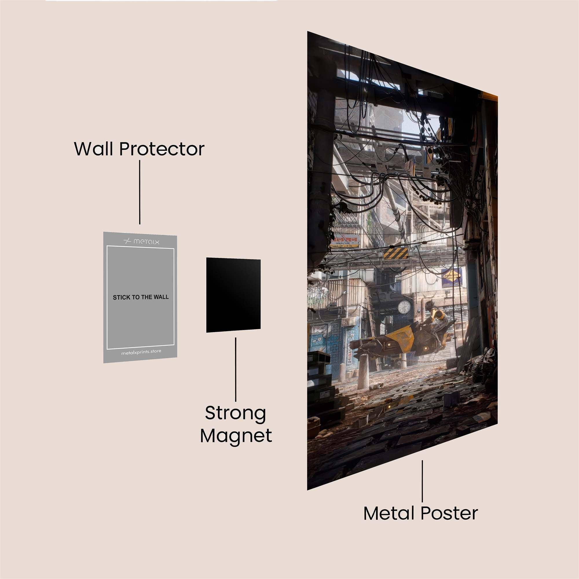 Urban Reverie Safe Wall Magnetic / M