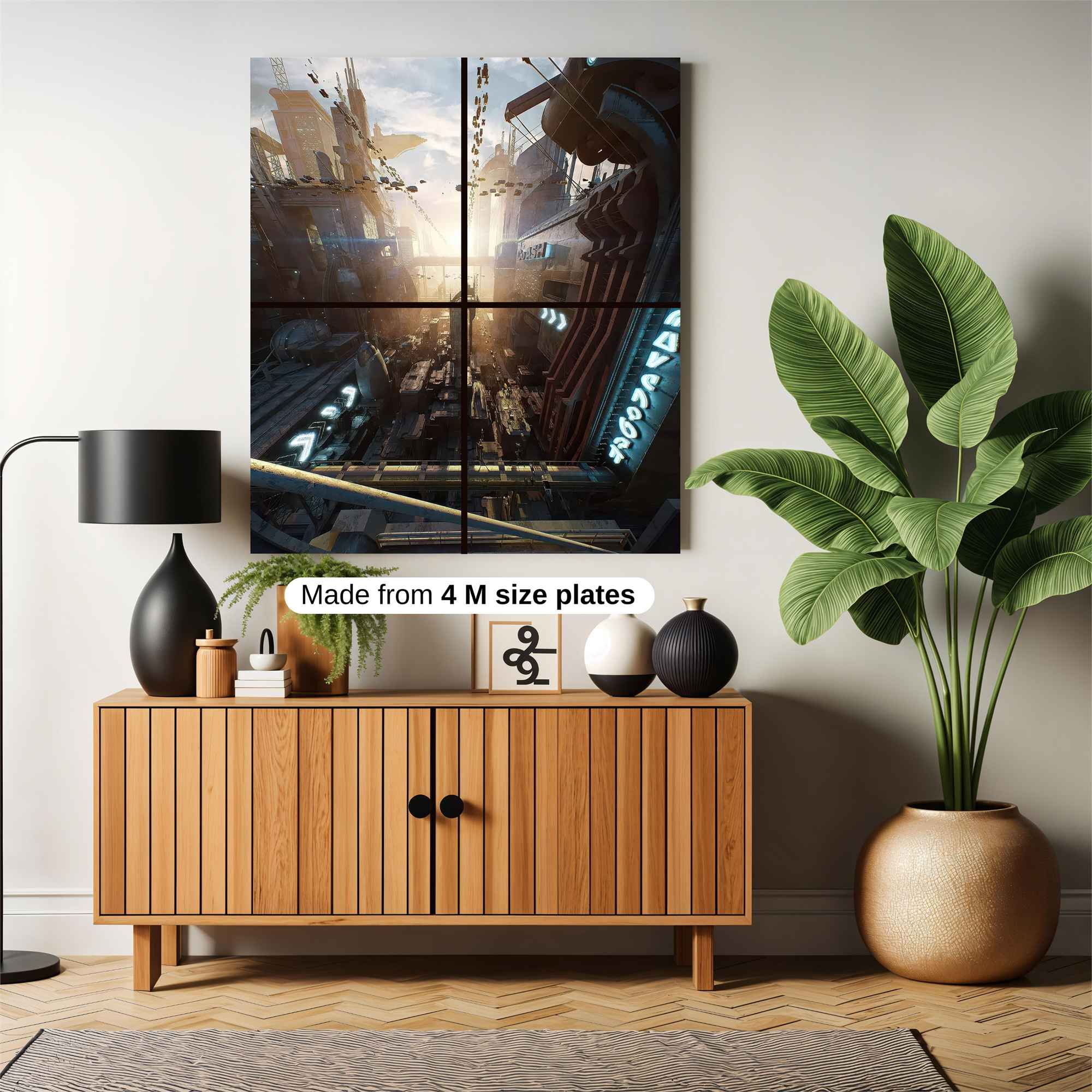 Futuristic Dawn Safe Wall Magnetic / M