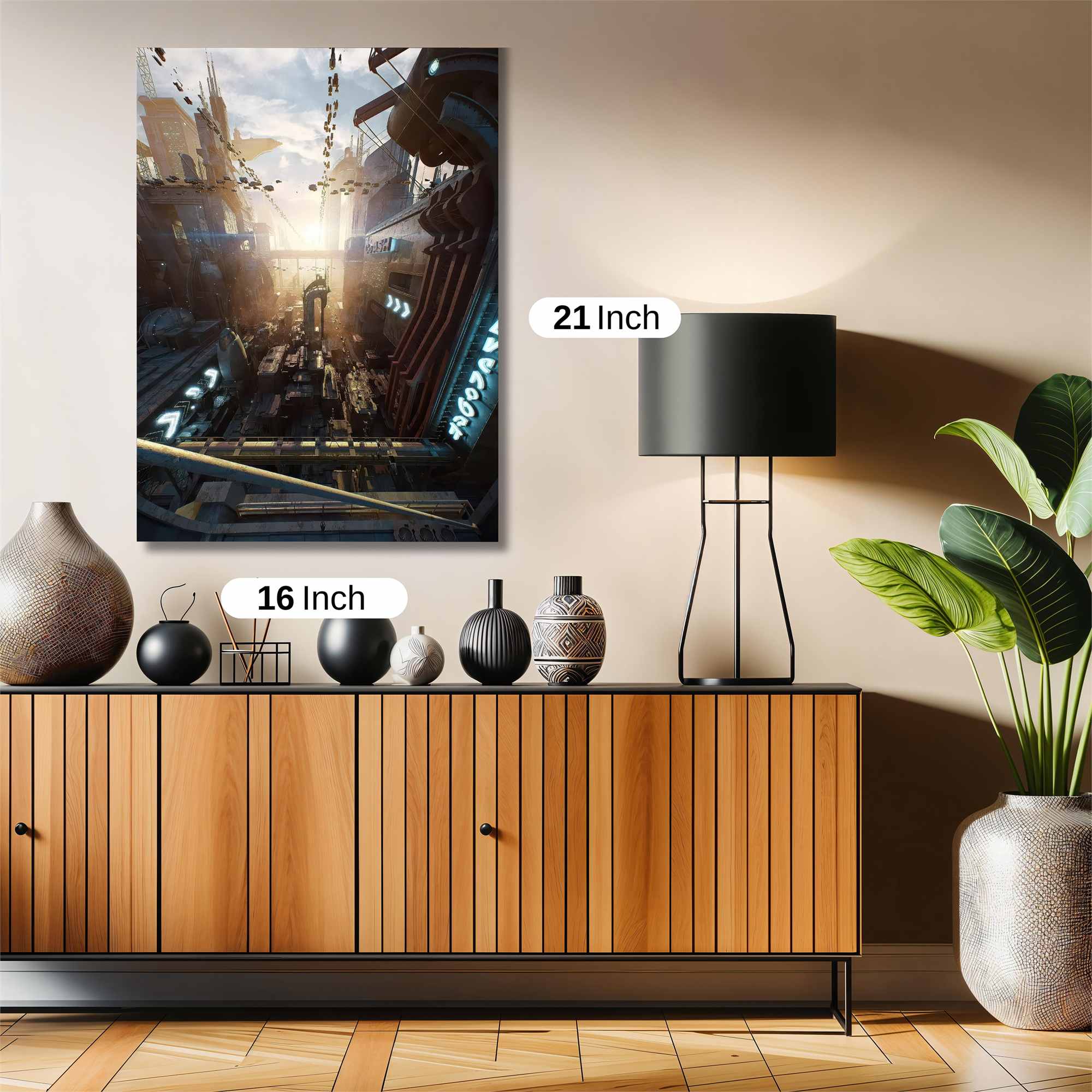 Futuristic Dawn Safe Wall Magnetic / M