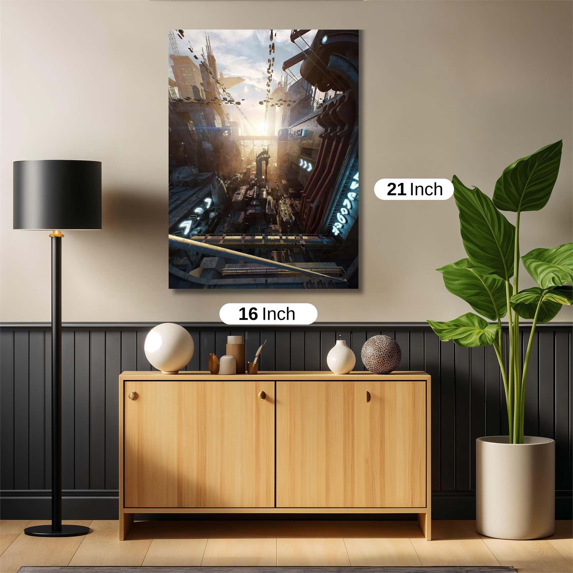 Futuristic Dawn Safe Wall Magnetic / M