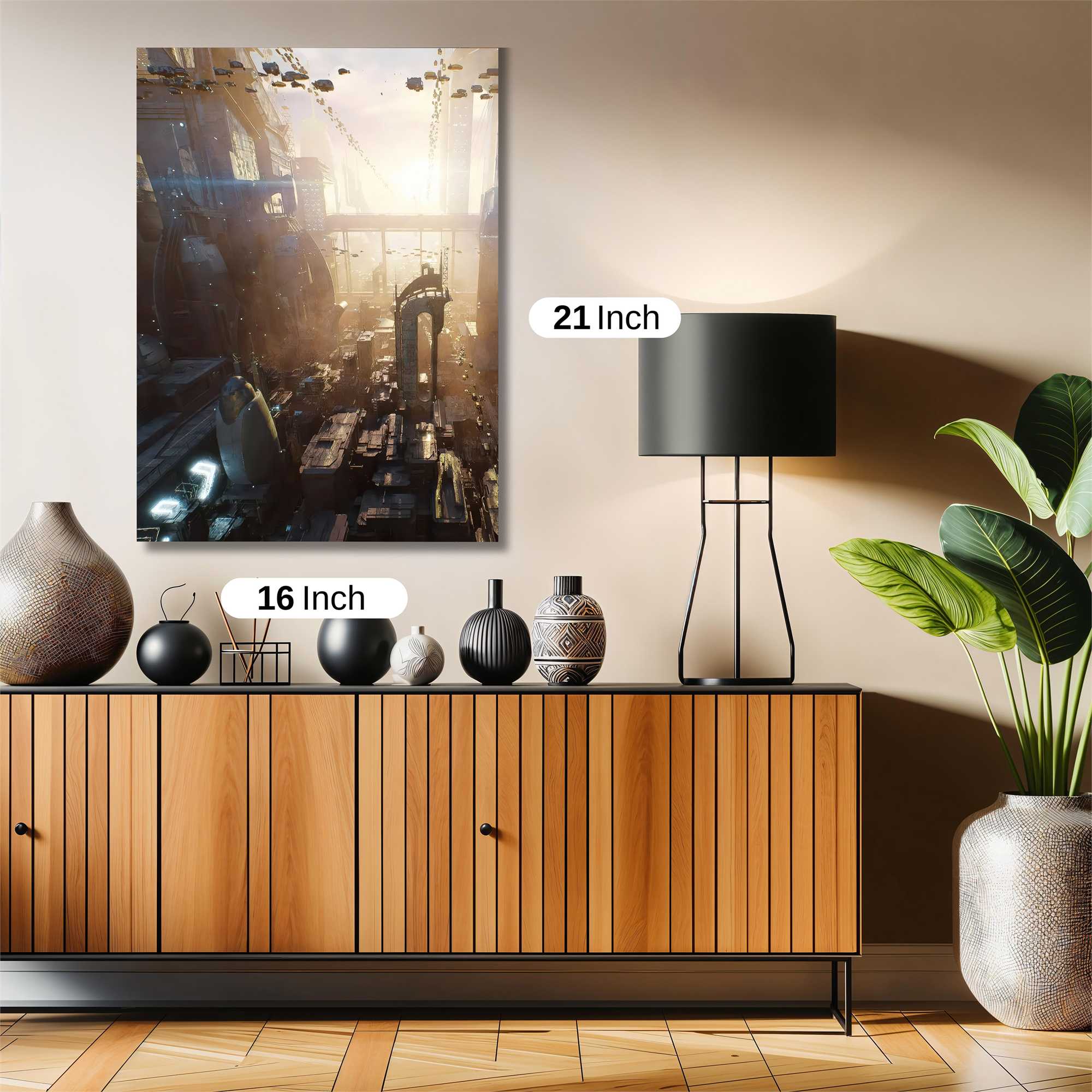 Futuristic Dawn Safe Wall Magnetic / M