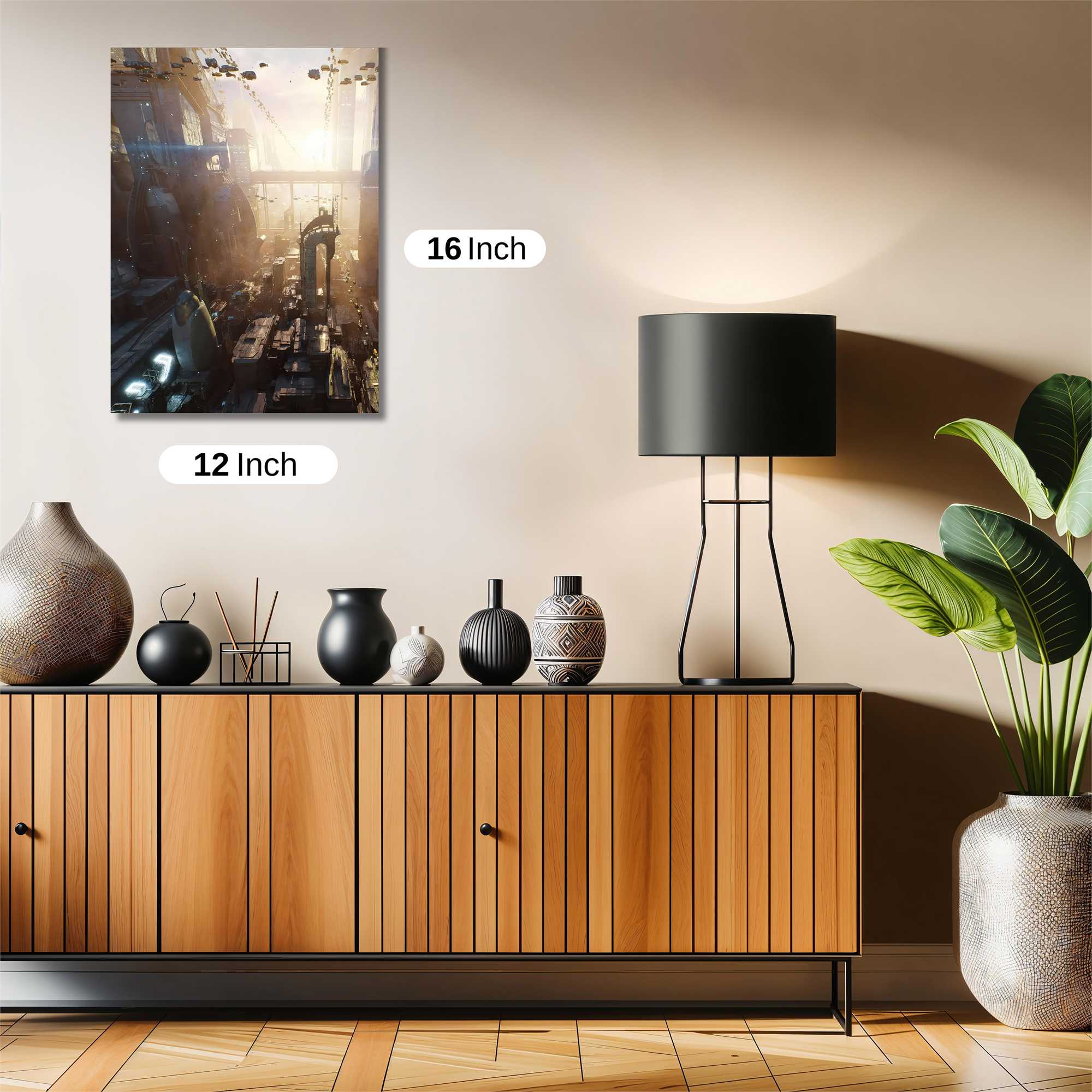 Futuristic Dawn Safe Wall Magnetic / M