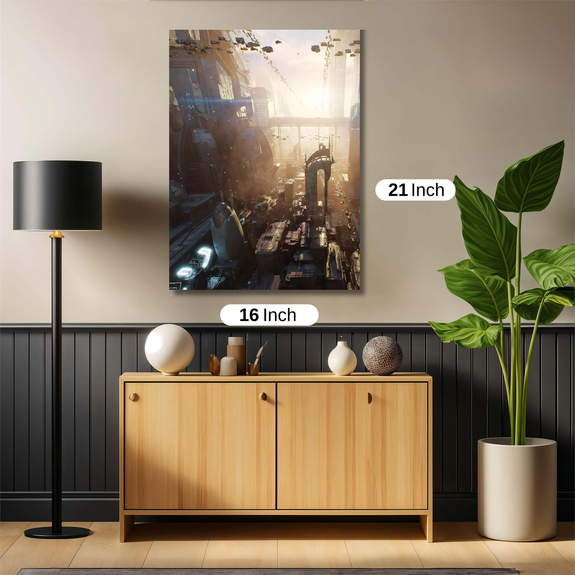 Futuristic Dawn Safe Wall Magnetic / M