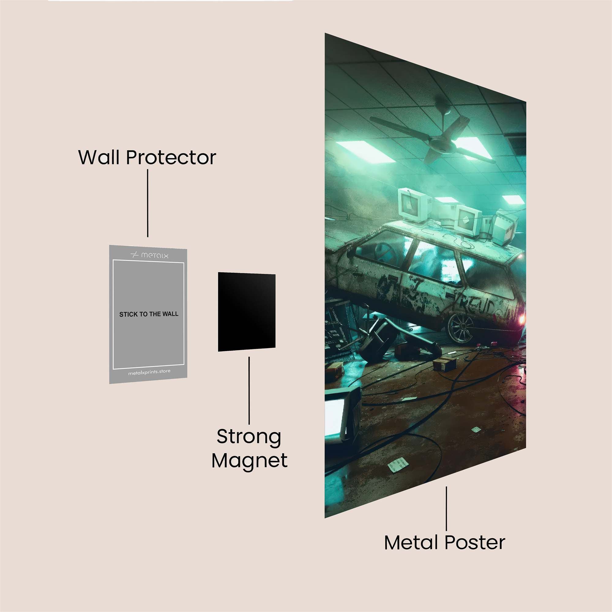 Retro Chaos Safe Wall Magnetic / M