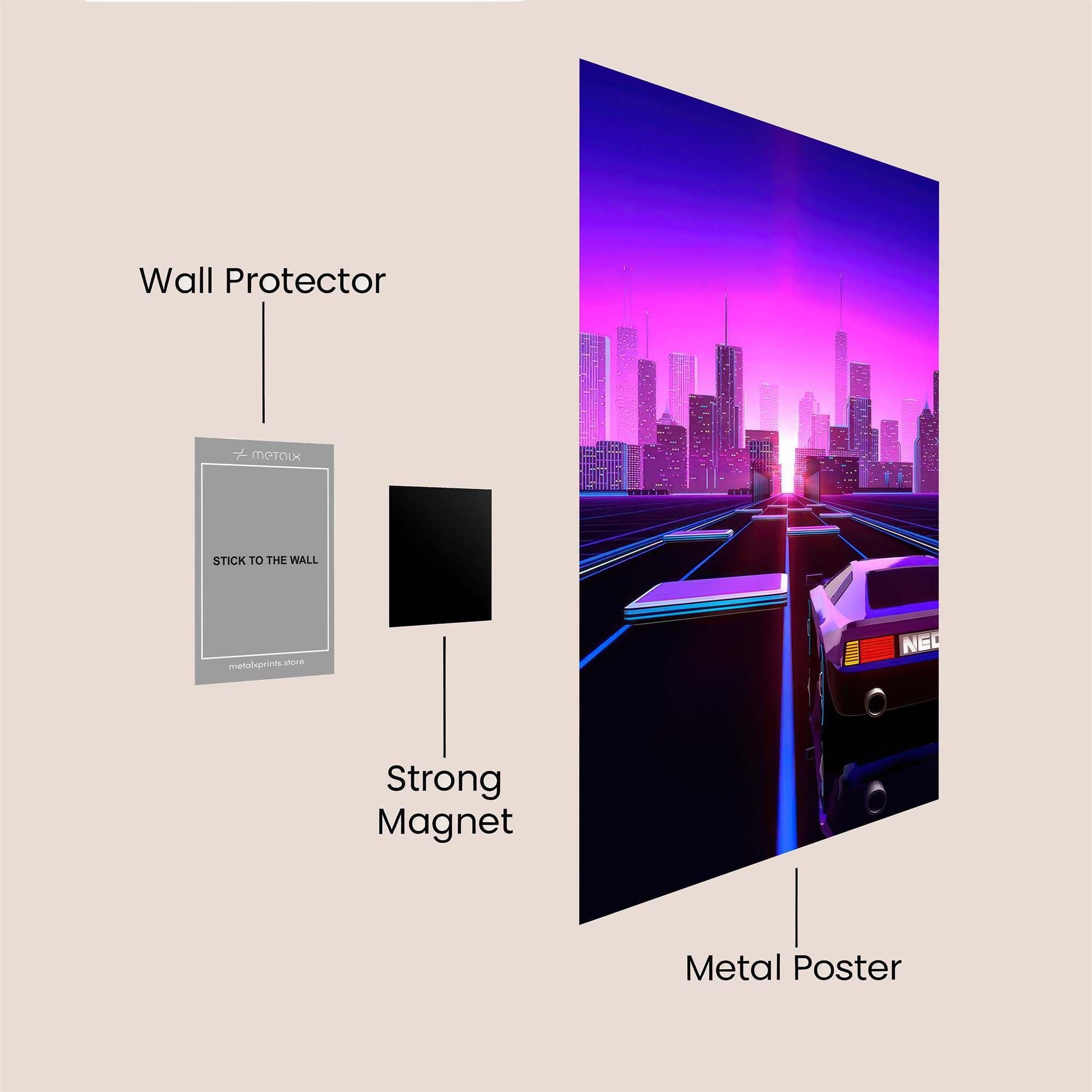 Urban Reverie Safe Wall Magnetic / M