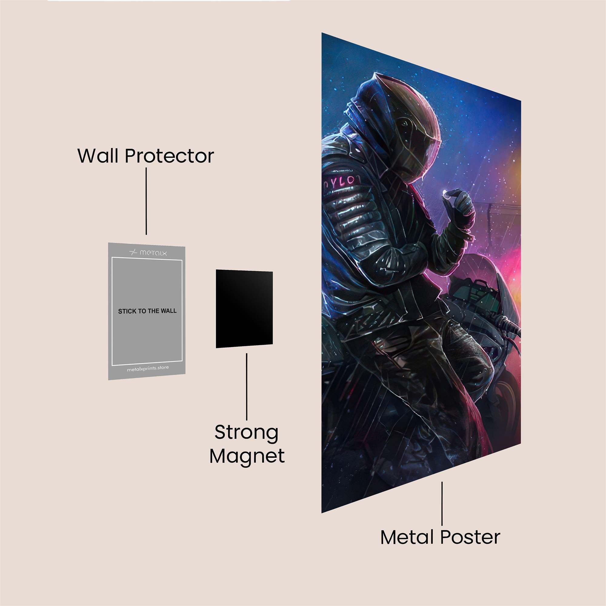 Rider Vigor Safe Wall Magnetic / M