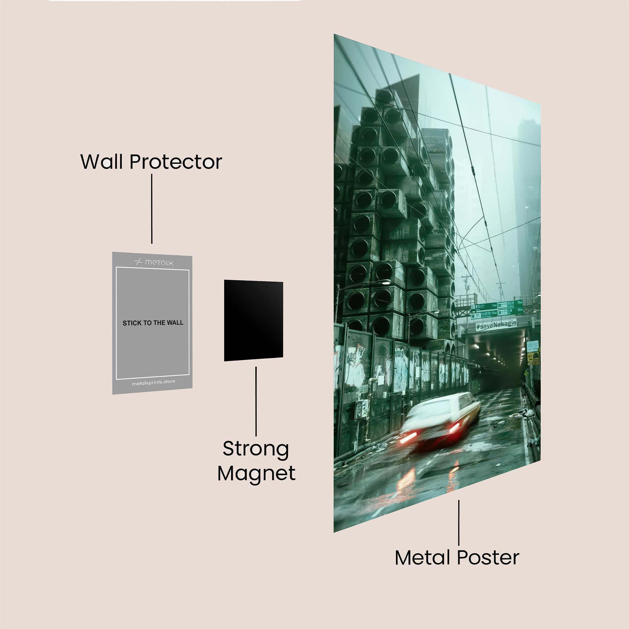 Urban Reverie Safe Wall Magnetic / M