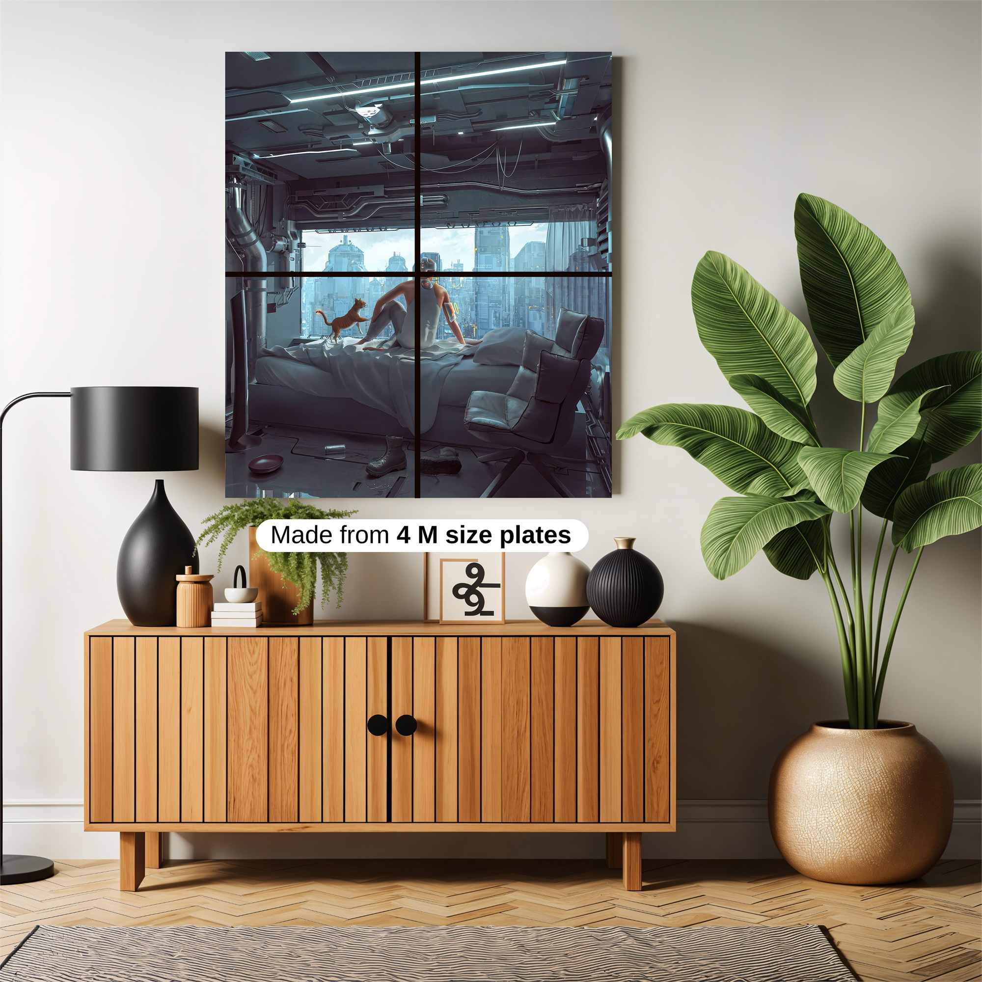 Futuristic Morning Safe Wall Magnetic / M