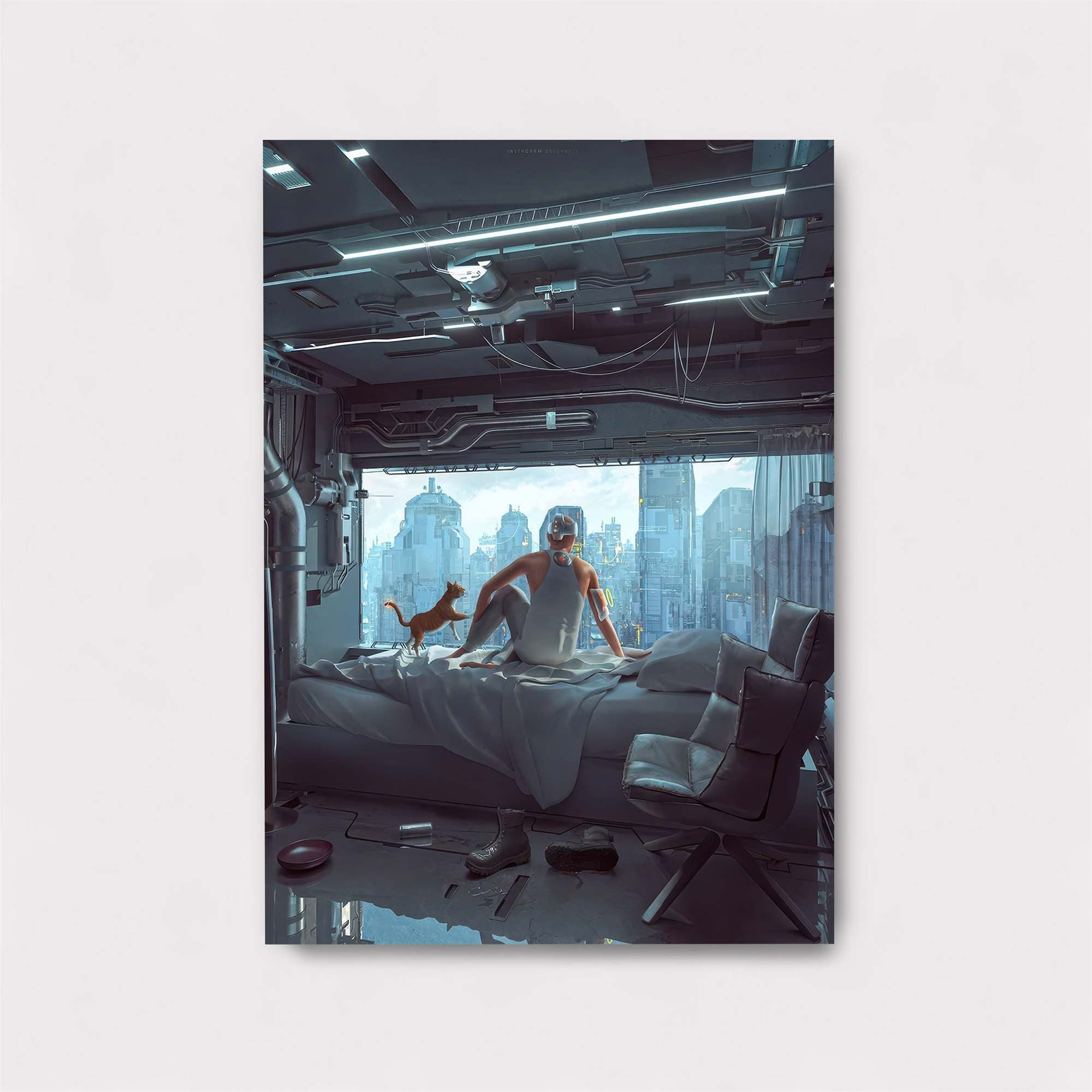 Futuristic Morning Safe Wall Magnetic / M