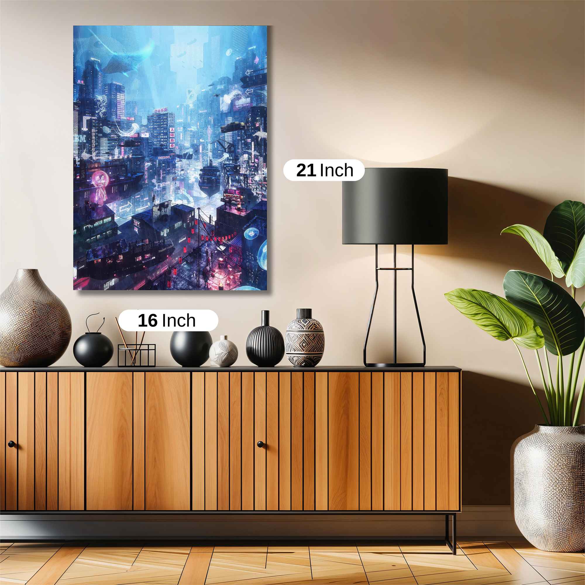 Neon Dreamscape Safe Wall Magnetic / M