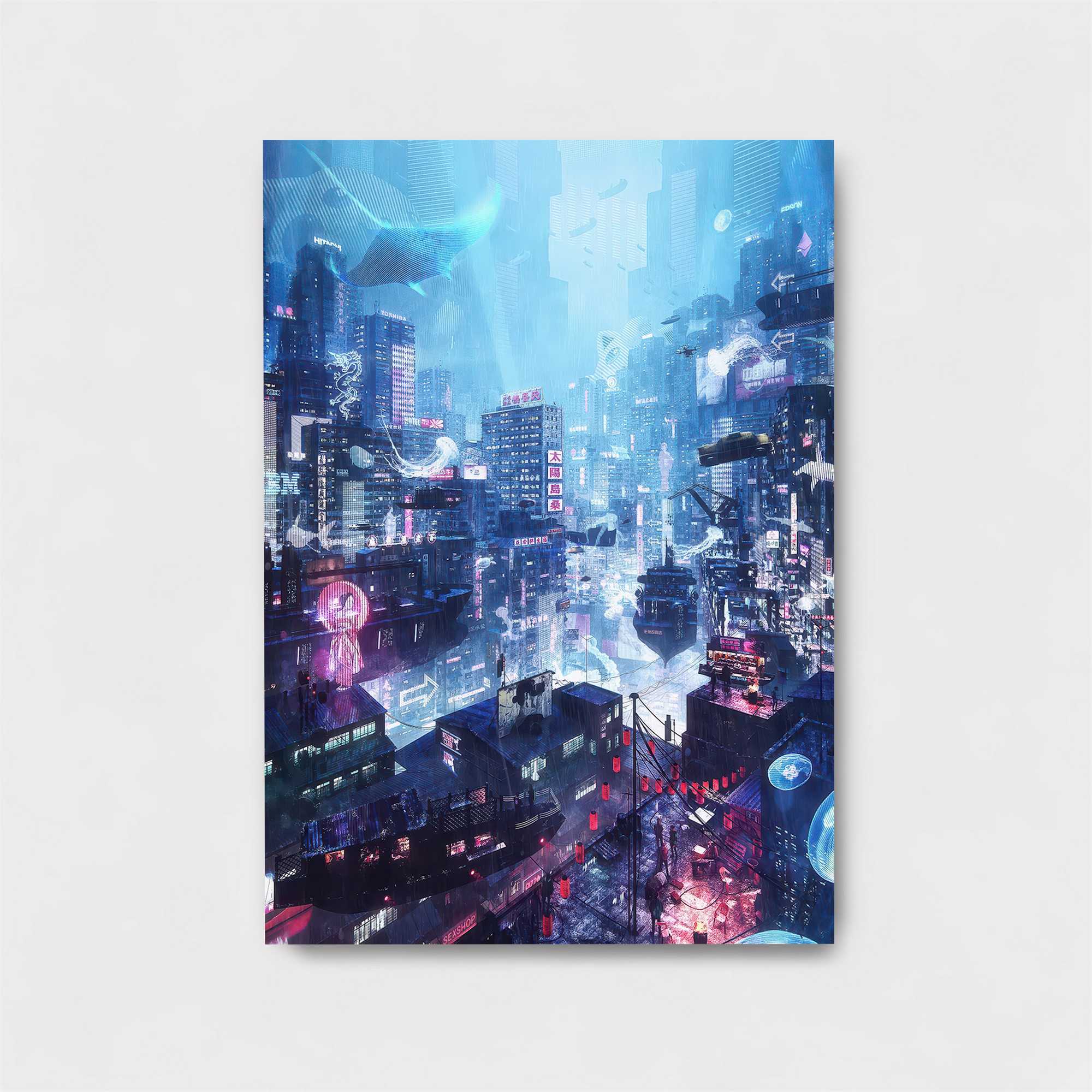 Neon Dreamscape Safe Wall Magnetic / M