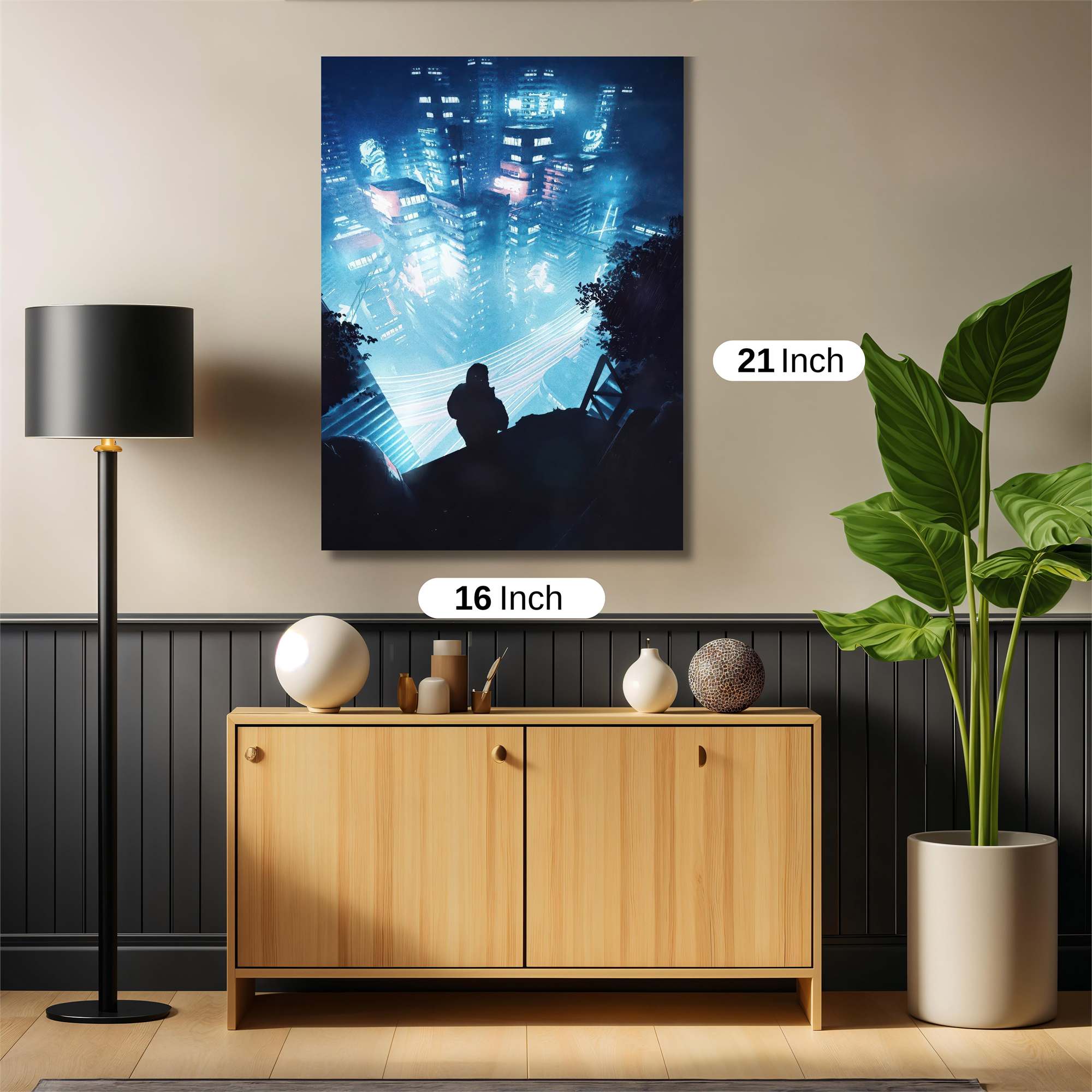 Neon Solitude Safe Wall Magnetic / M