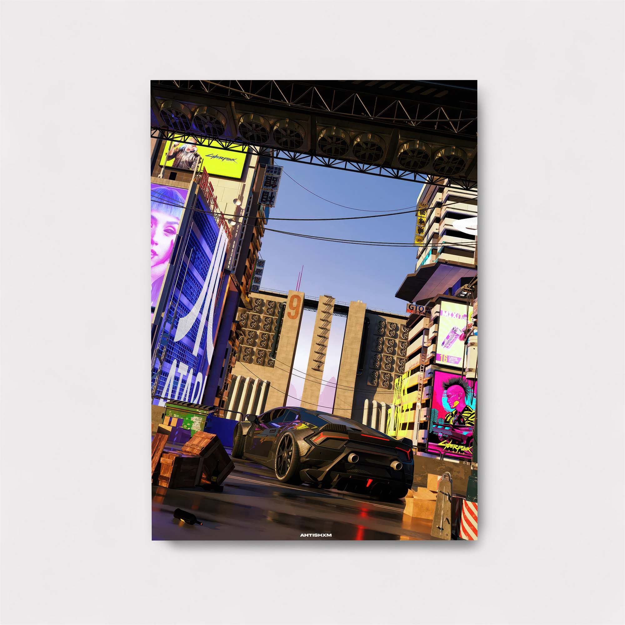 Futuristic Vibes Safe Wall Magnetic / M