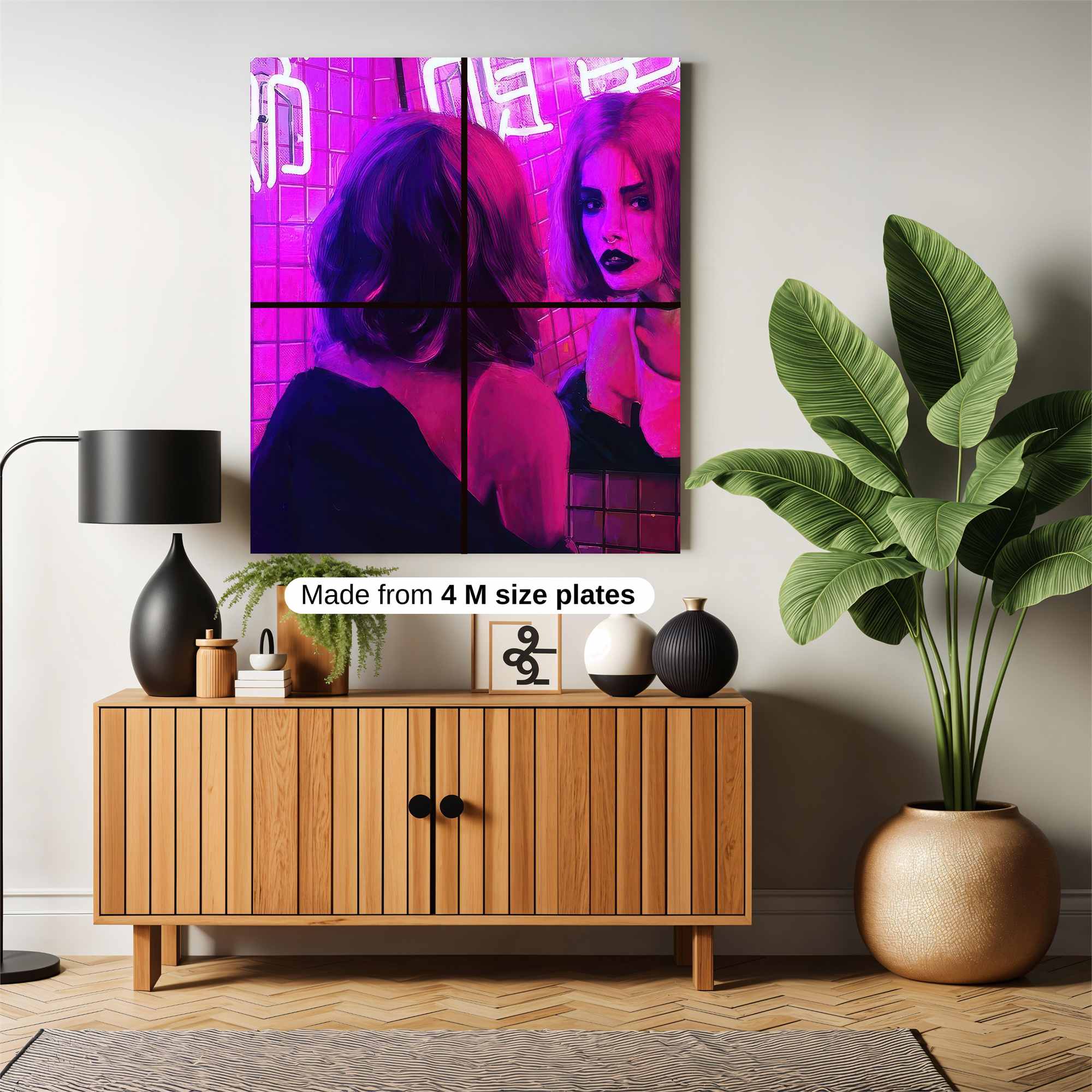 Neon Reflection Safe Wall Magnetic / M