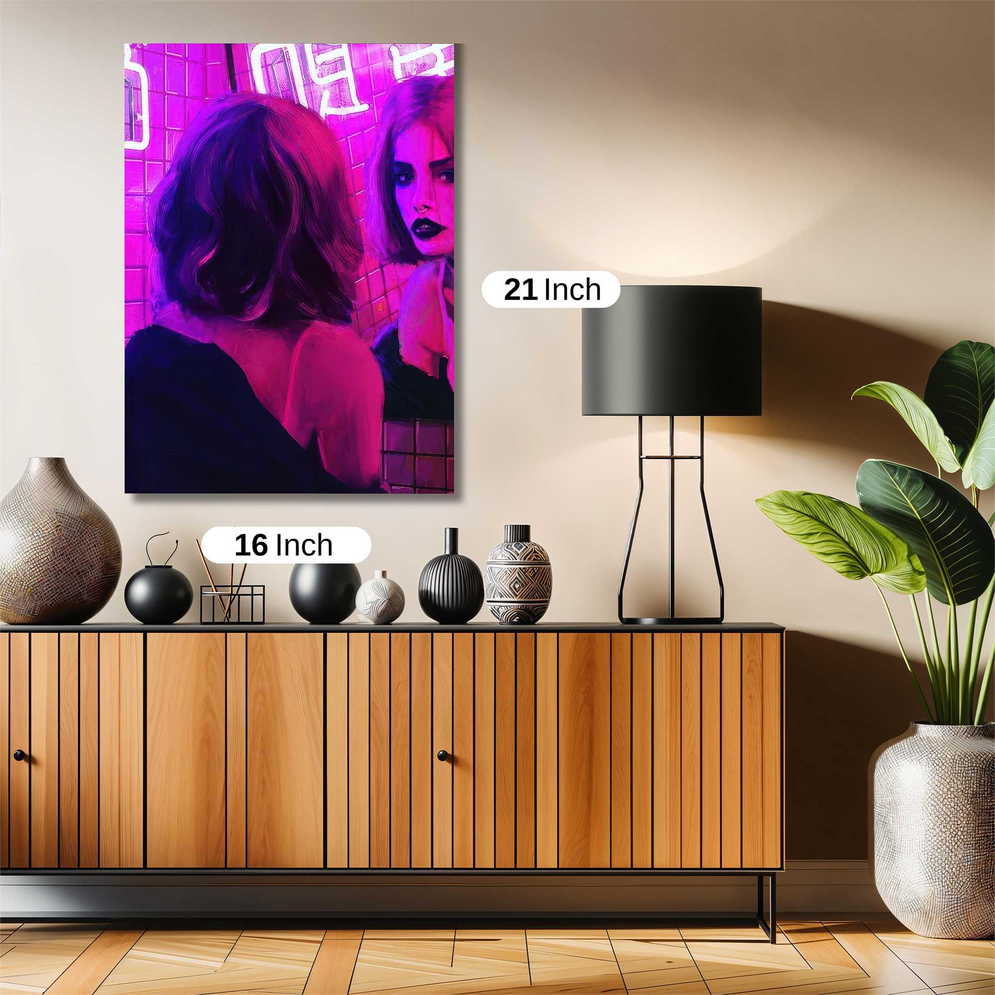 Neon Reflection Safe Wall Magnetic / M