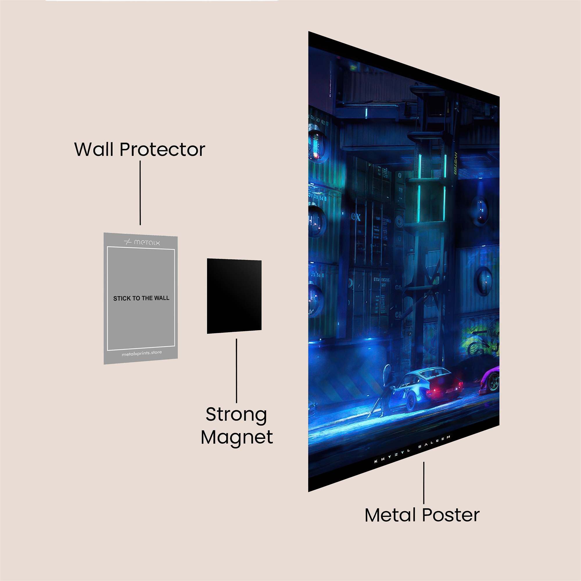 Cyber Dreamscape Safe Wall Magnetic / M