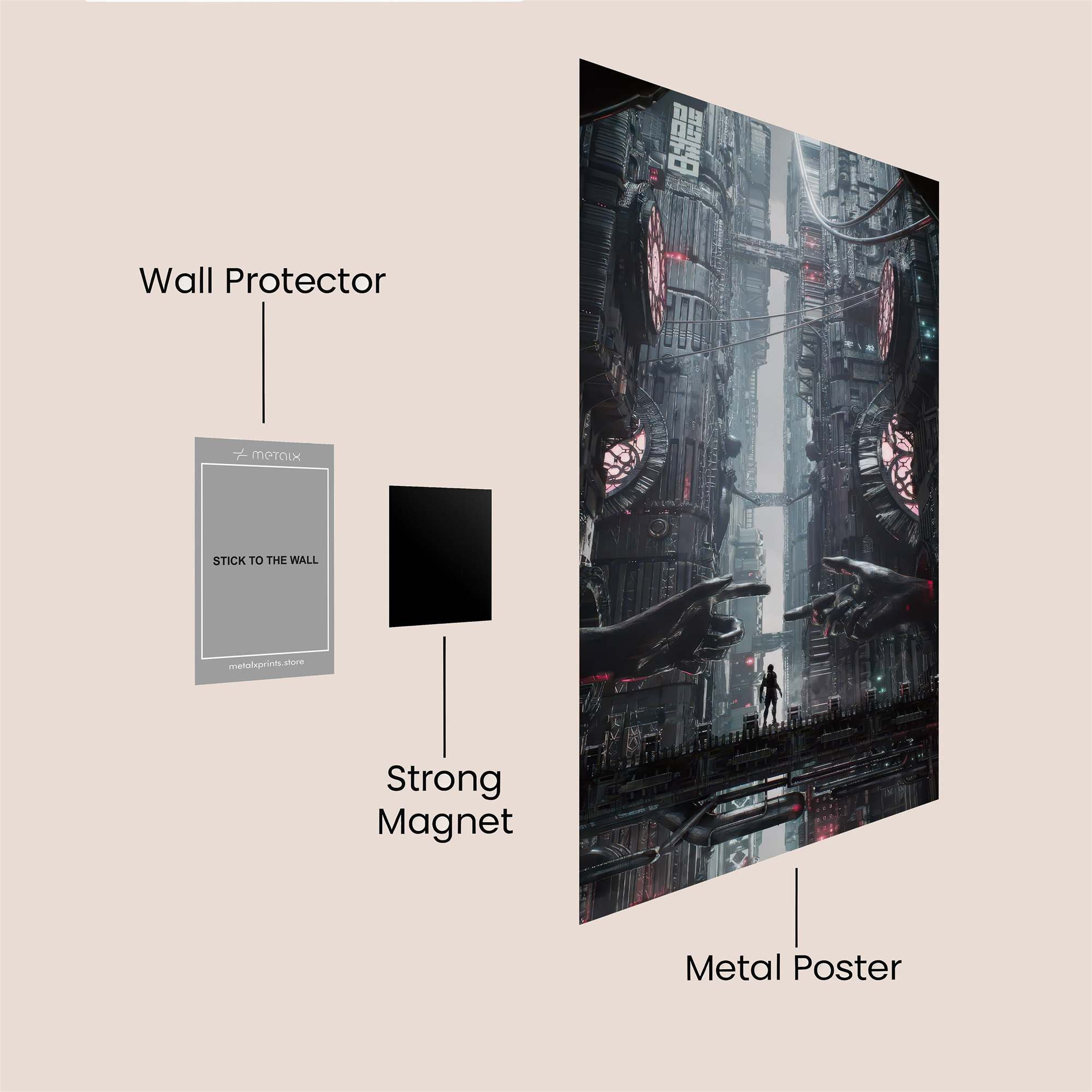 Cybernetic Ascension Safe Wall Magnetic / M