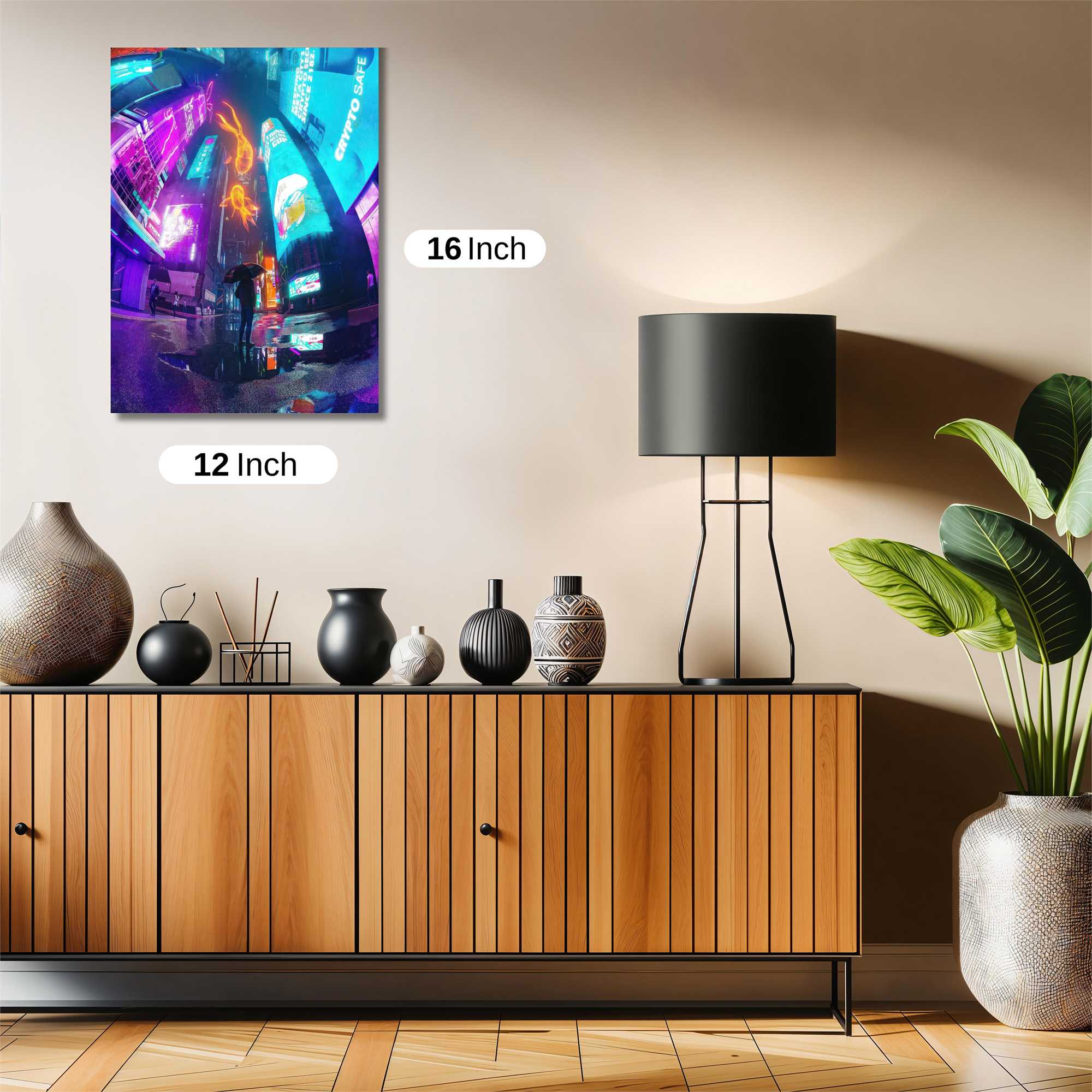 Neon Serenity Safe Wall Magnetic / M