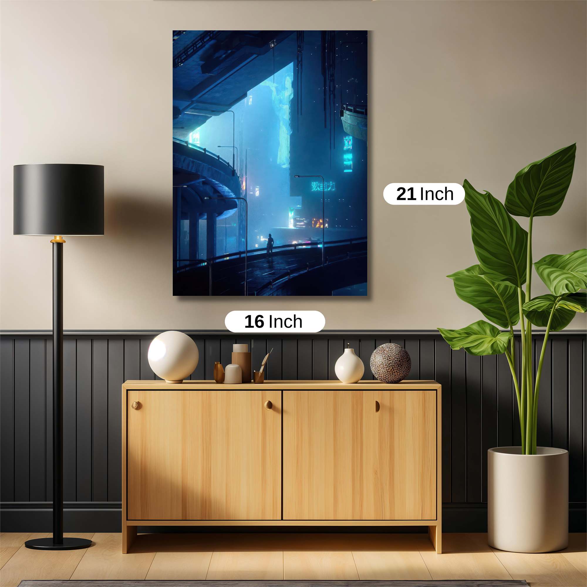 Neon Solitude Safe Wall Magnetic / M