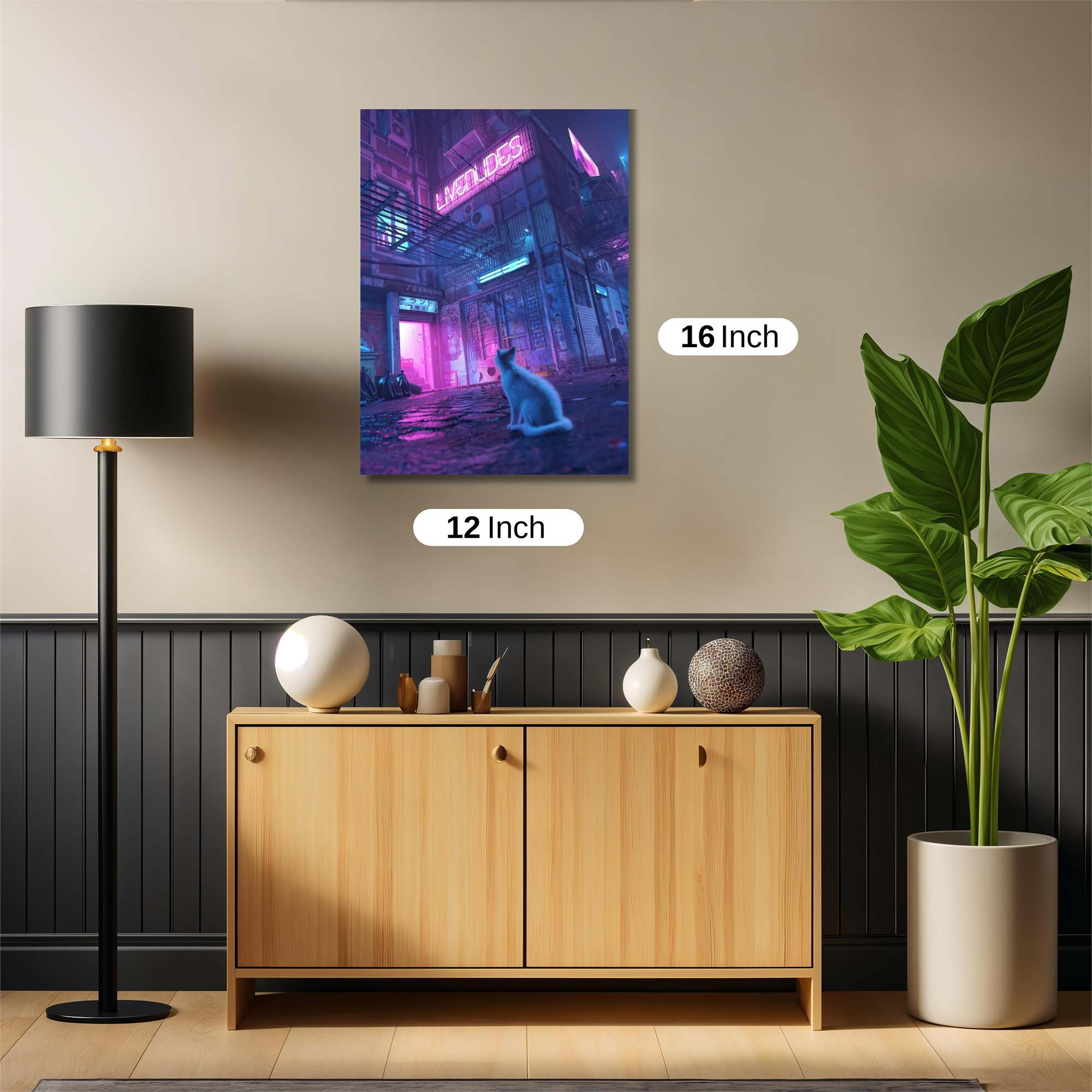 Neon Serenity Safe Wall Magnetic / M